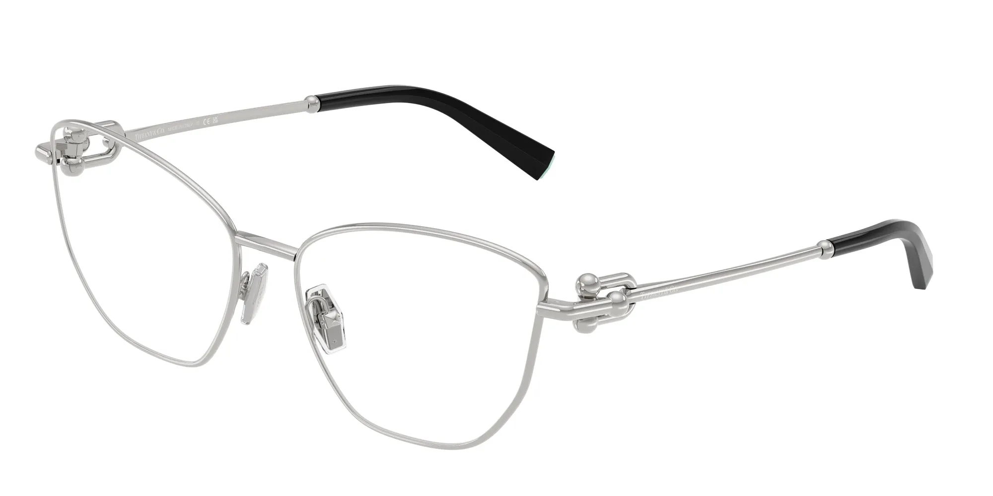 Tiffany TF1166 6001 Montature da vista Acciaio Argento Trasparente Cat Eye Normale - immagine 1