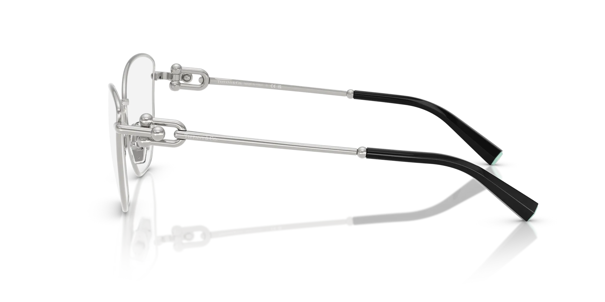 Tiffany TF1166 6001 Montature da vista Acciaio Argento Cat Eye Normale - immagine 4