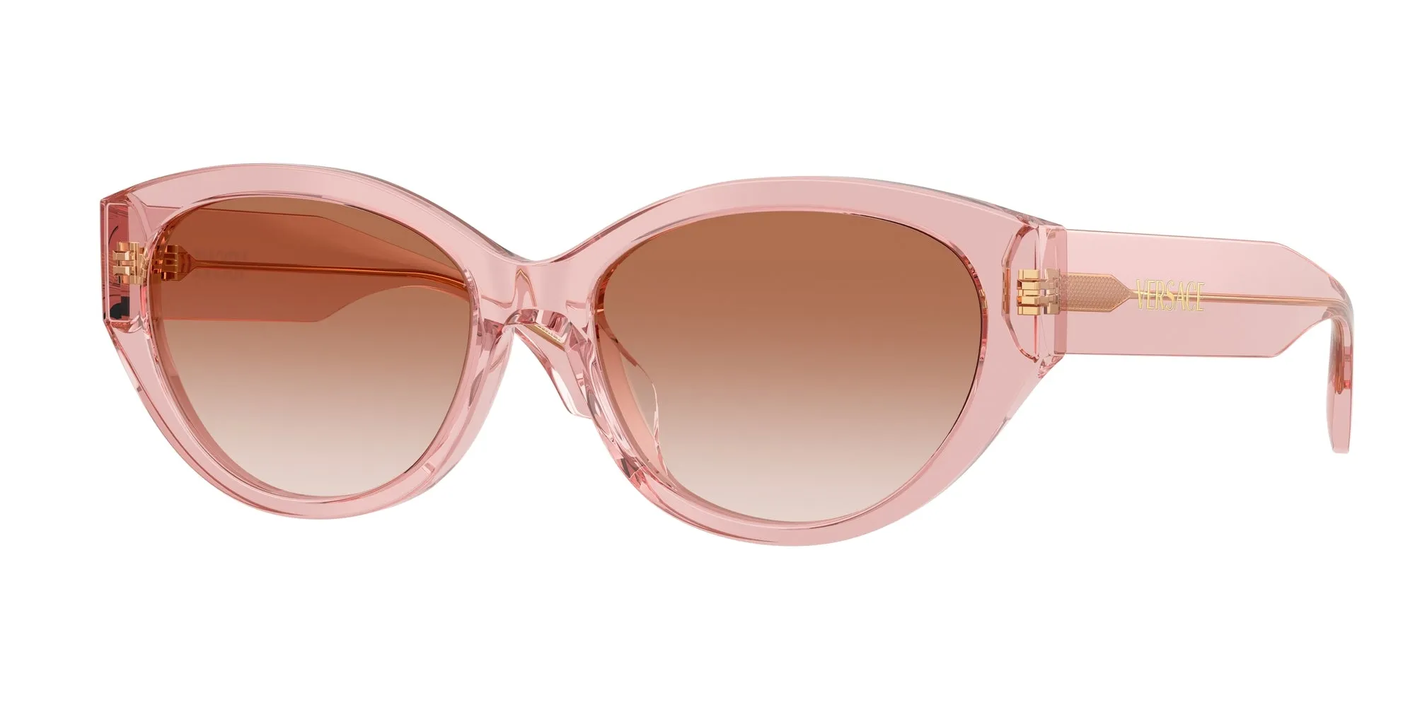 Versace VE4495D 543413 Occhiali da sole Acetato Rosa Rotonda Normale Sfumato - immagine 1