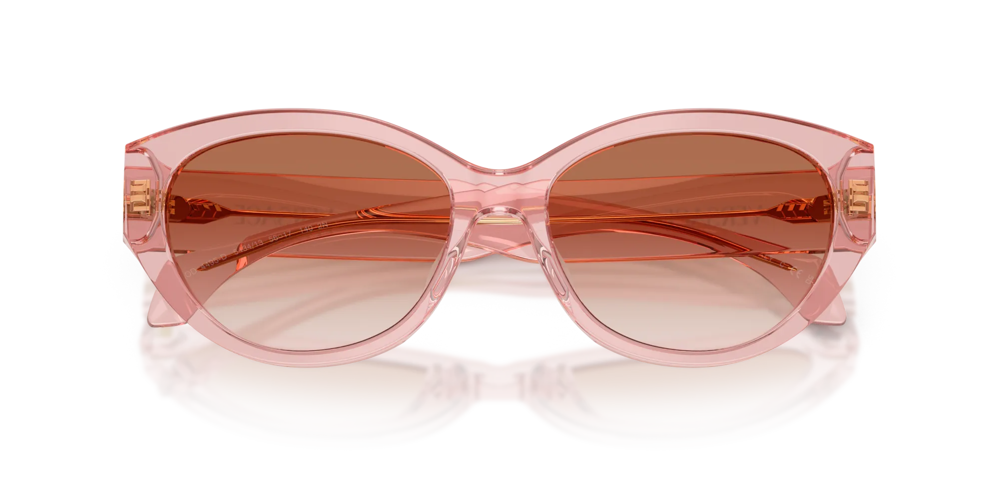 Versace VE4495D 543413 Occhiali da sole Acetato Rosa Rotonda Normale Sfumato - immagine 2