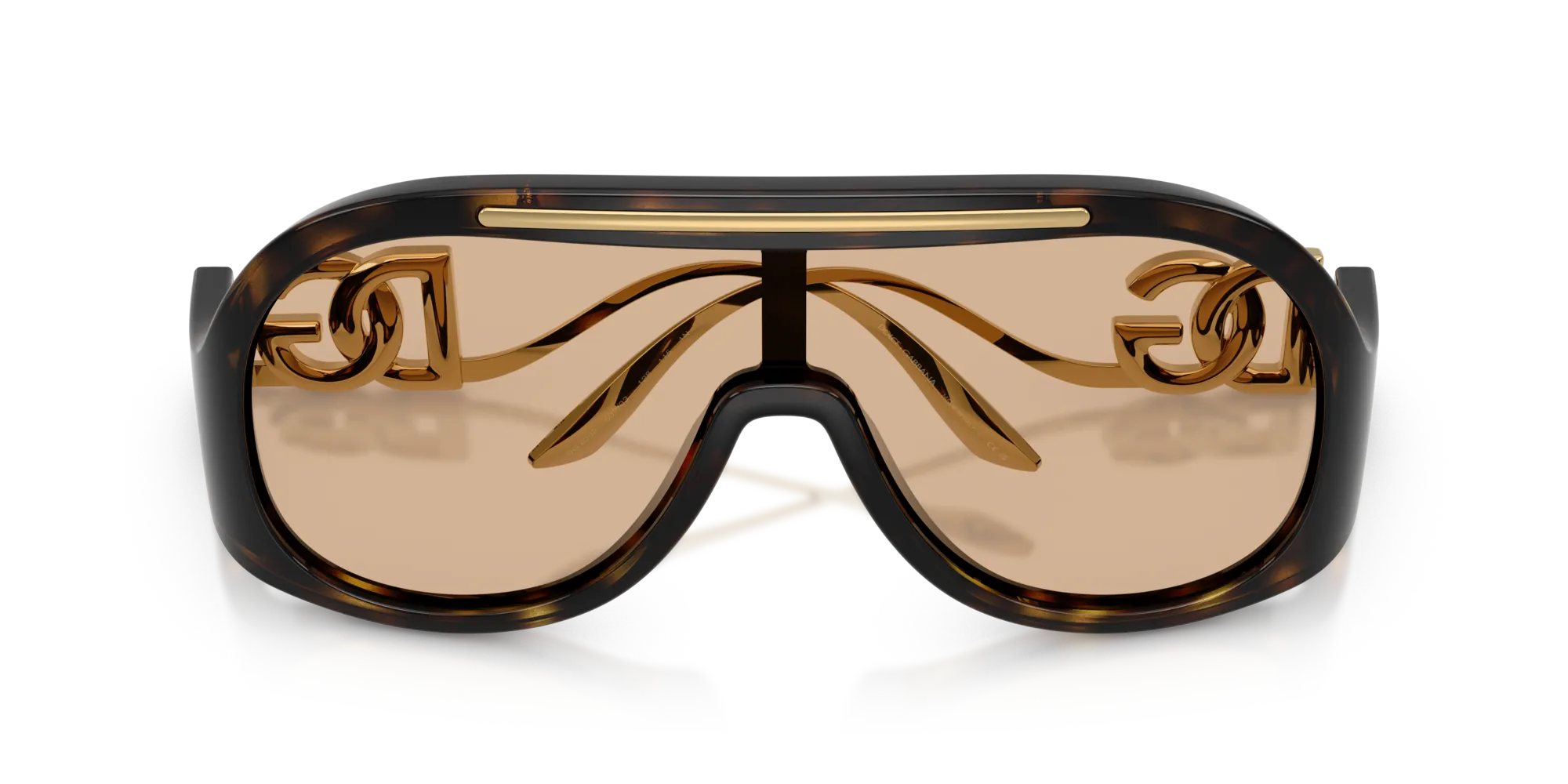 Dolce & Gabbana DG6202 502/93 Occhiali da sole Iniettato Tartaruga Marrone Pilot Normale - immagine 2