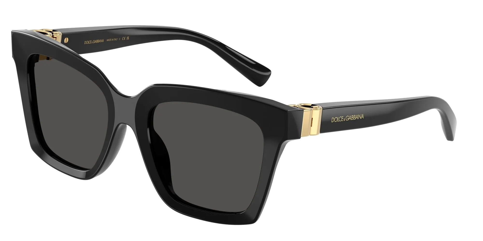 Dolce & Gabbana DG4498 501/87 Occhiali da sole Acetato Nero Grigio Squadrata Normale - immagine 1