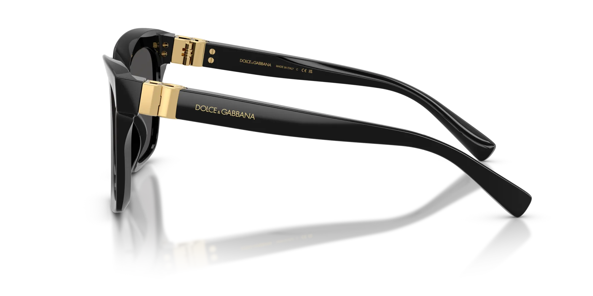 Dolce & Gabbana DG4498 501/87 Occhiali da sole Acetato Nero Grigio Squadrata Normale - immagine 4