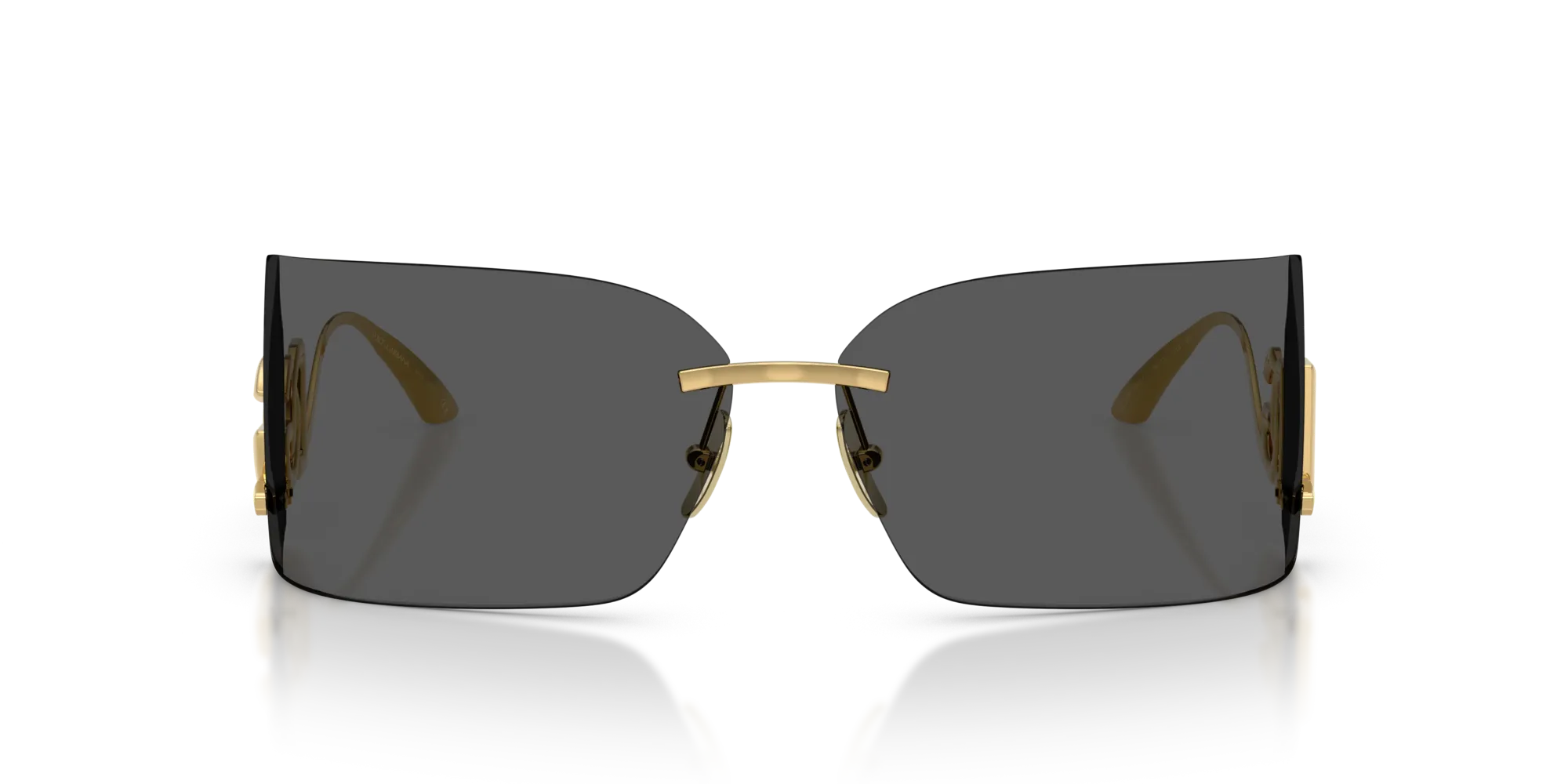 Dolce & Gabbana DG2319 02/87 Occhiali da sole Metallo Oro Grigio Squadrata Normale - immagine 3