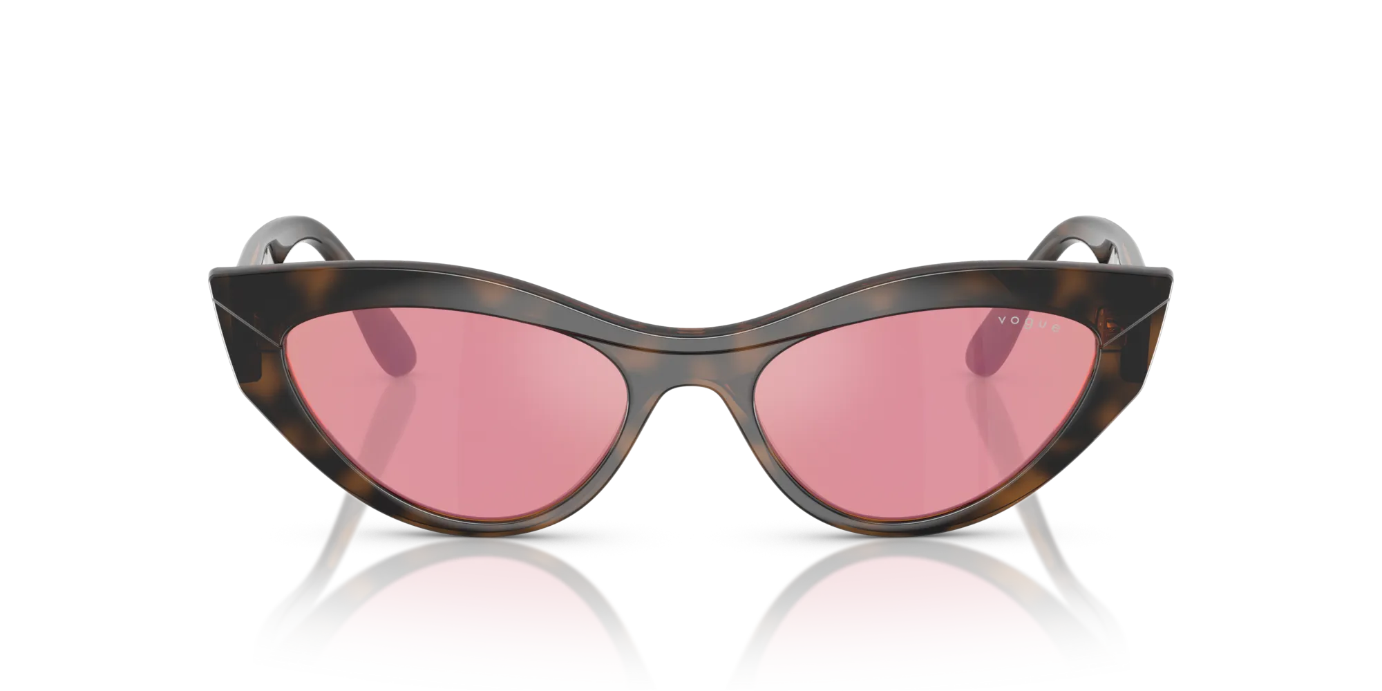 VOGUE EYEWEAR VO5637SU 2386F6 Occhiali da sole Nylon Marrone Cat Eye Specchiate - immagine 3