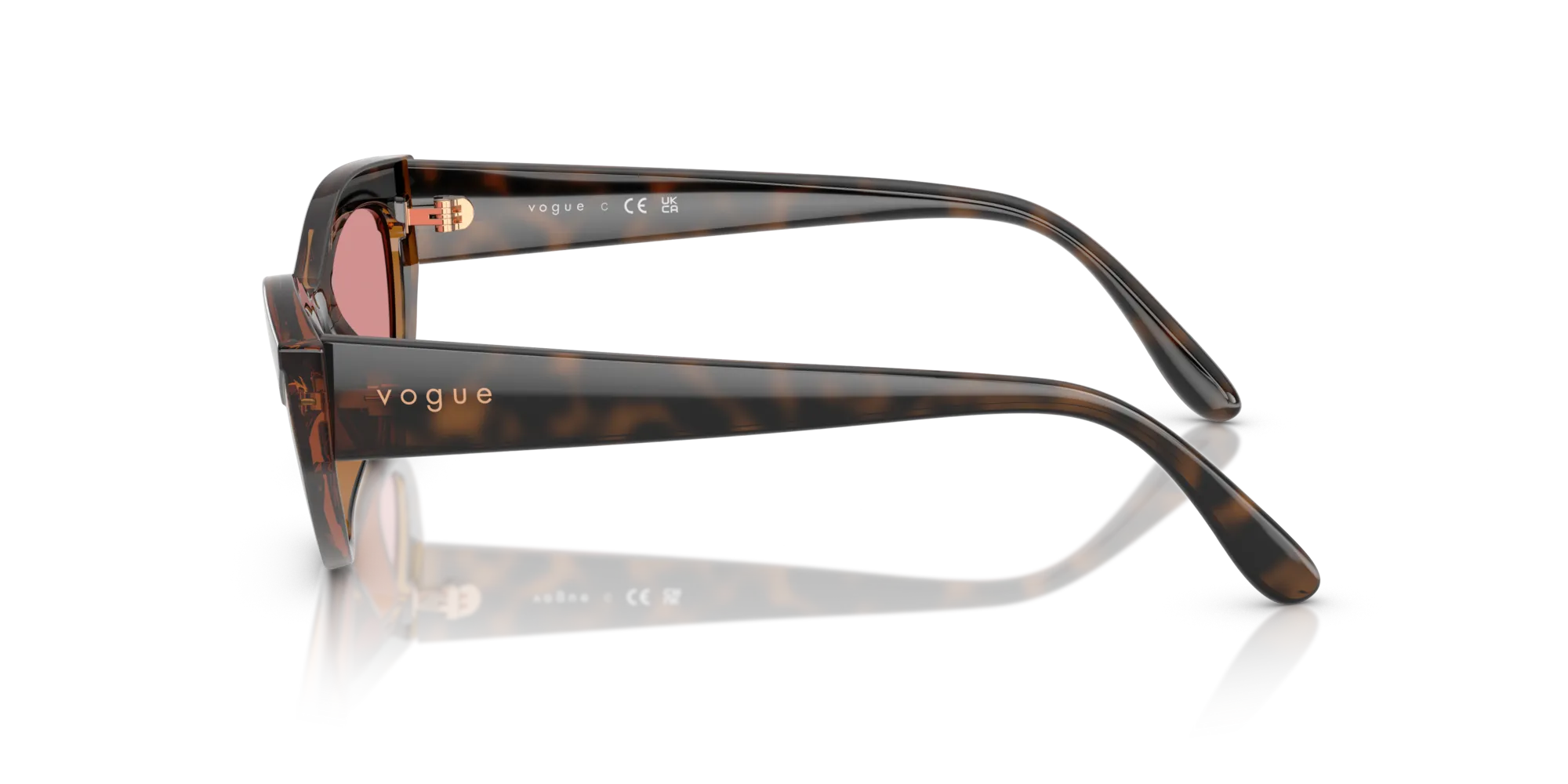 VOGUE EYEWEAR VO5637SU 2386F6 Occhiali da sole Nylon Marrone Cat Eye Specchiate - immagine 4