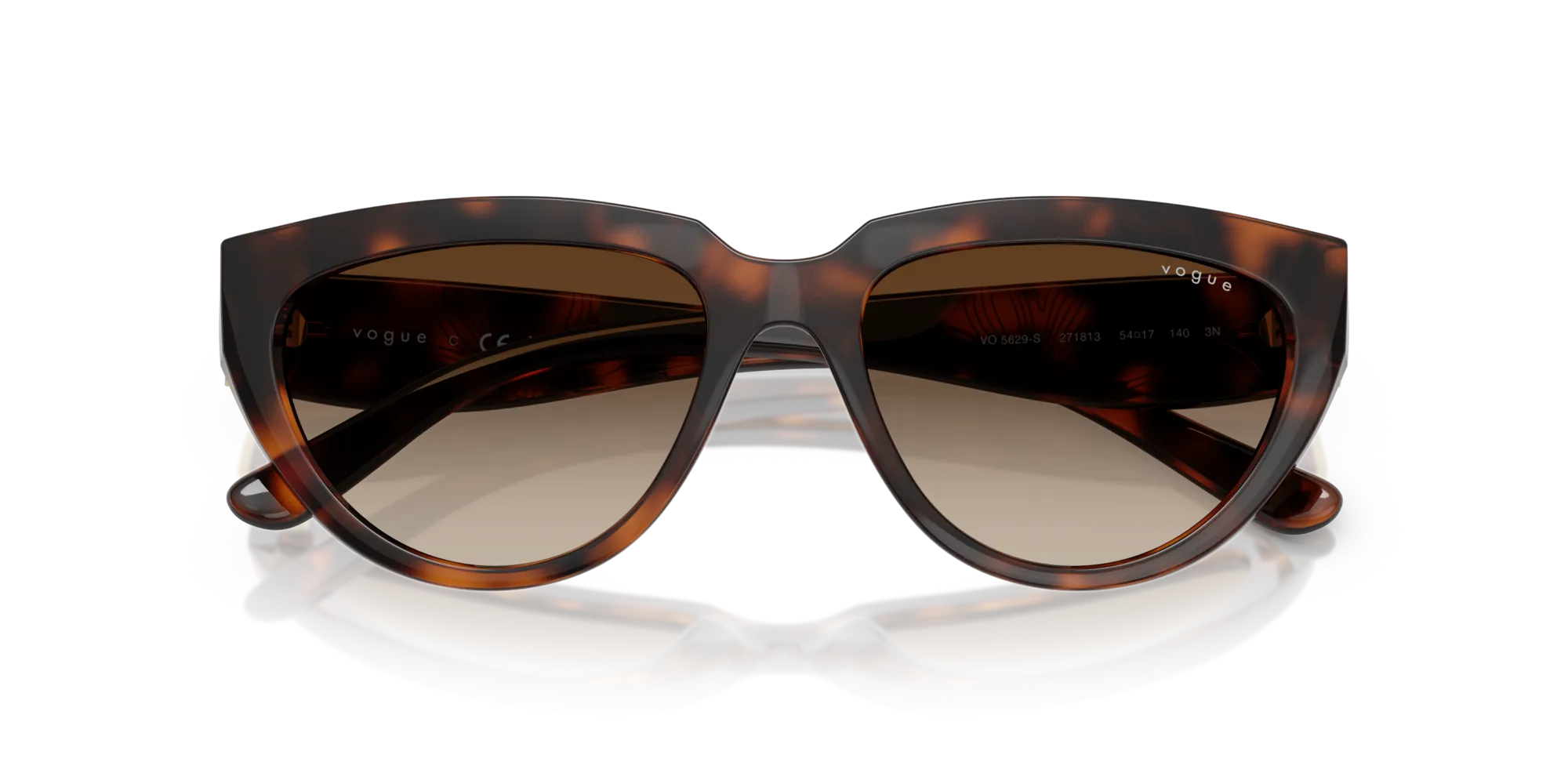 VOGUE EYEWEAR VO5629S 271813 Occhiali da sole Nylon Marrone Geometrica Normale ["Sfumato"] - immagine 2