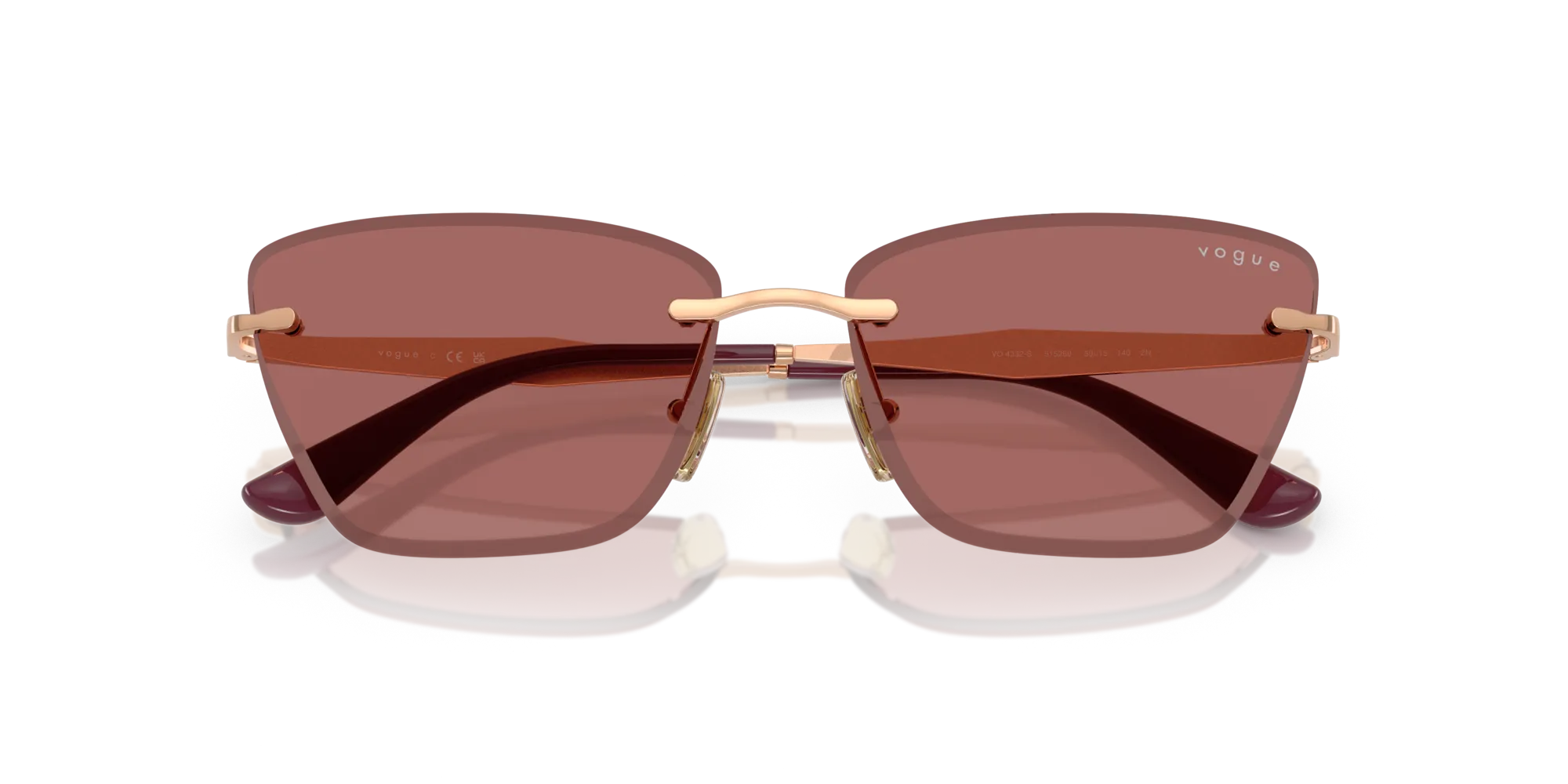 VOGUE EYEWEAR VO4332S 515269 Occhiali da sole Metallo Oro Cat Eye Normale - immagine 2