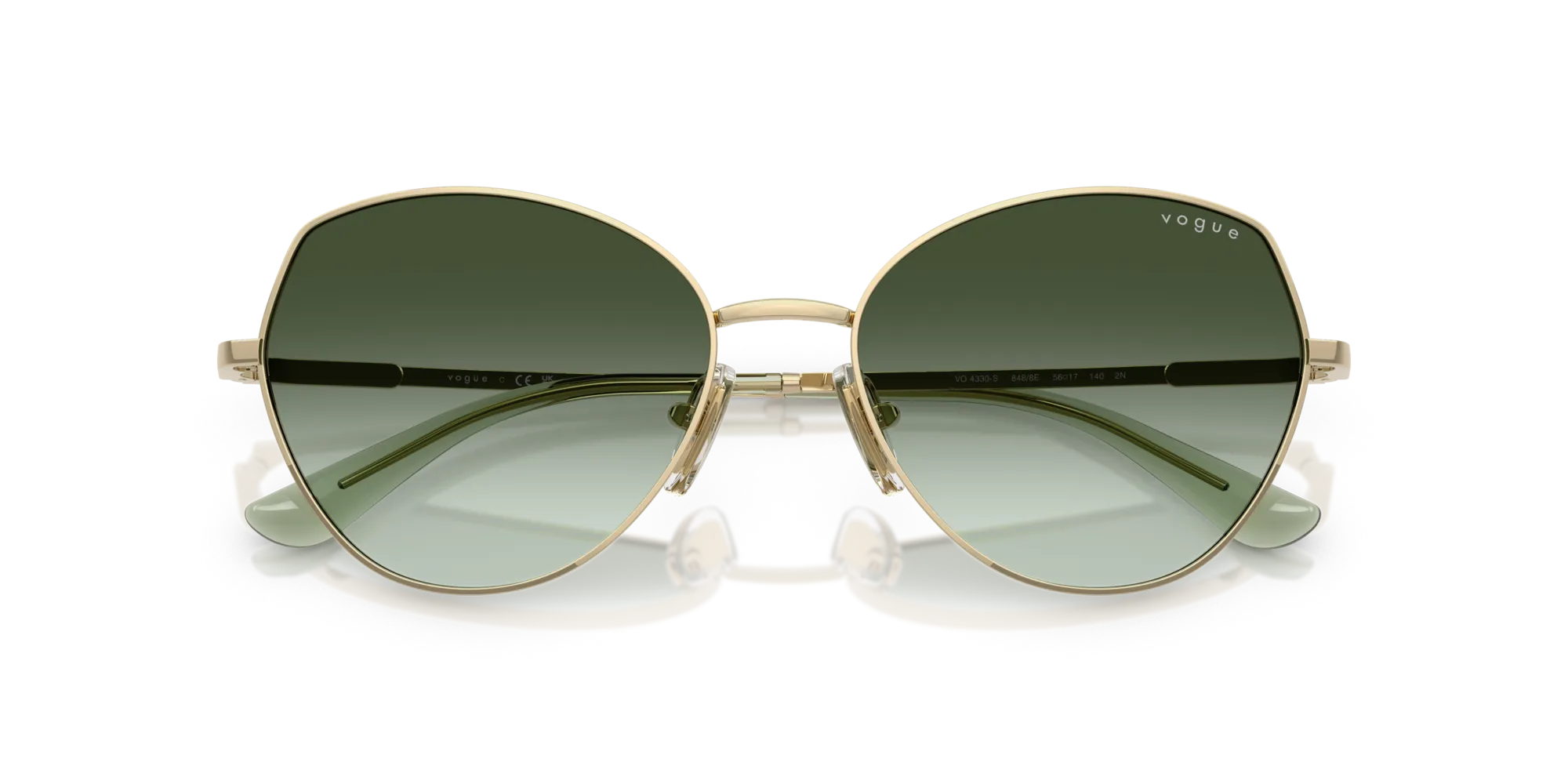 VOGUE EYEWEAR VO4330S 848/8E Occhiali da sole Metallo Oro Geometrica Normale Sfumato - immagine 2