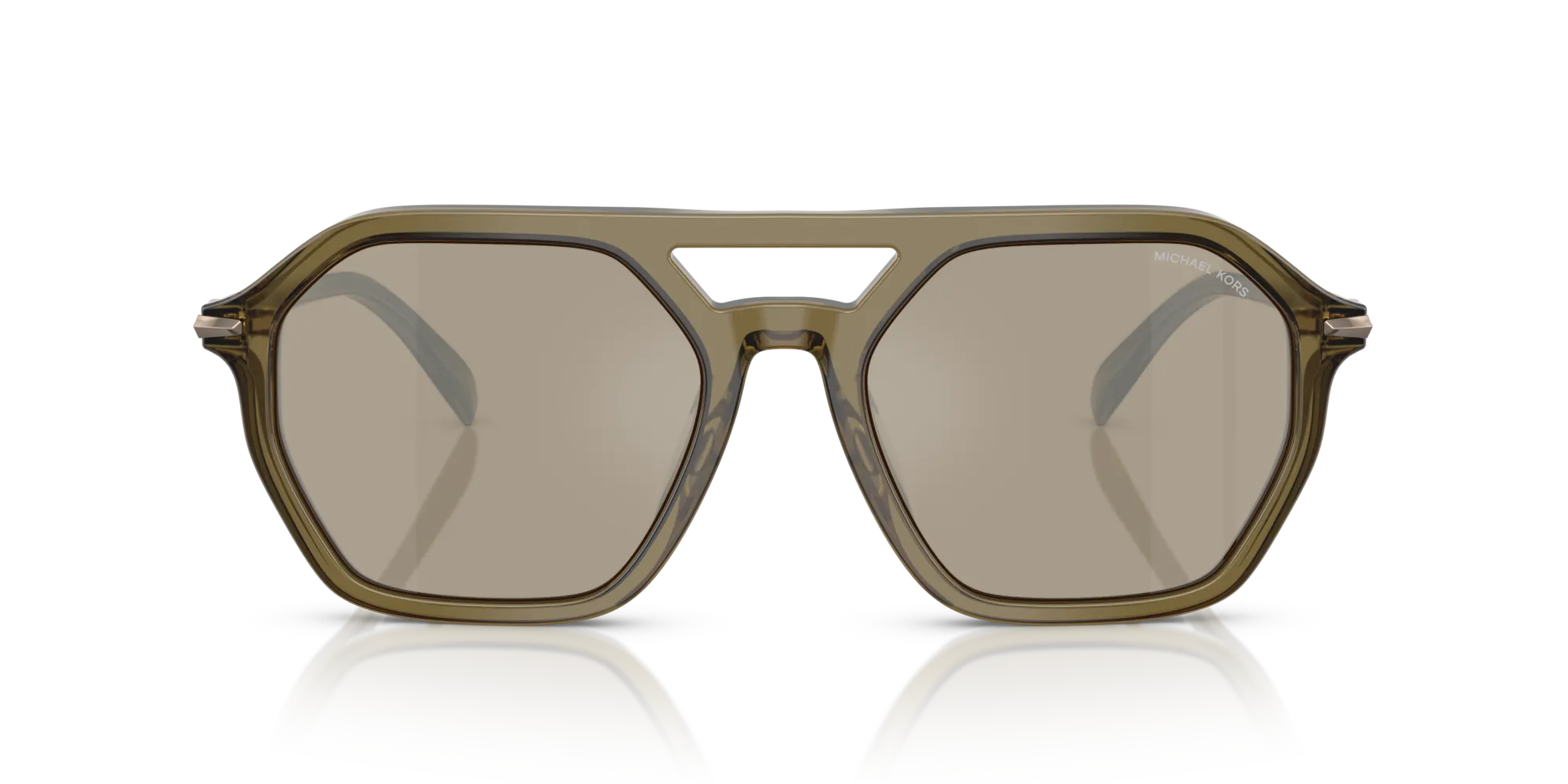 Michael Kors MK2251U JACKSON HOLE 40127I Occhiali da sole Acetato Verde Verde Pilot Normale - immagine 3