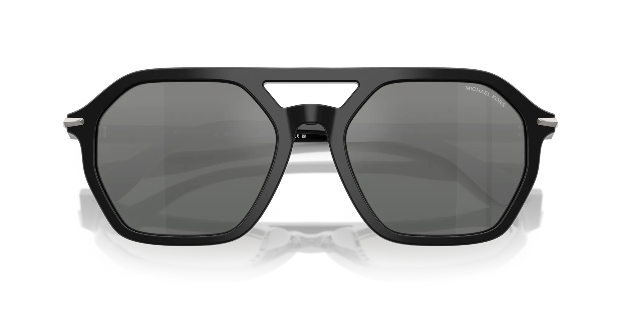 Michael Kors MK2251U JACKSON HOLE 300588 Occhiali da sole Acetato Nero Argento Pilot Normale Sfumato - immagine 2