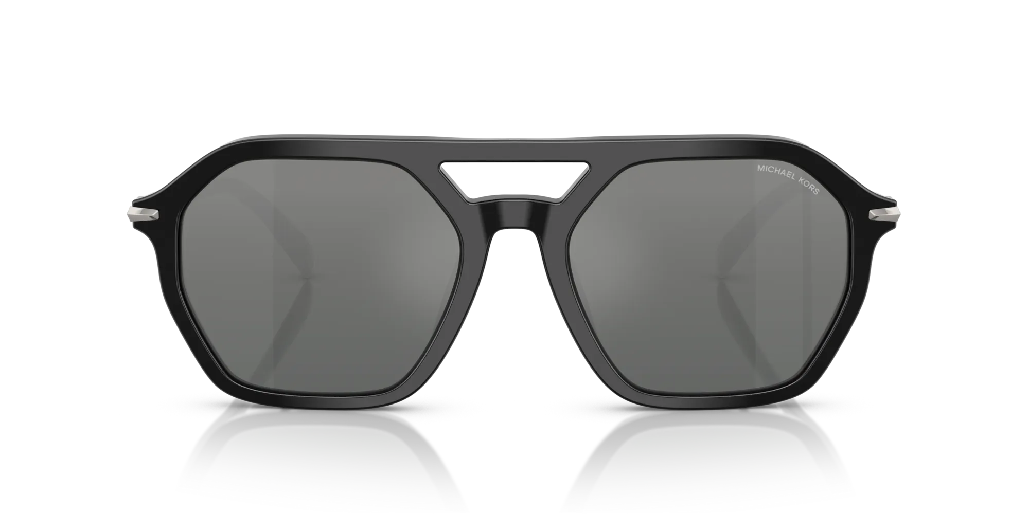 Michael Kors MK2251U JACKSON HOLE 300588 Occhiali da sole Acetato Nero Argento Pilot Normale Sfumato - immagine 3