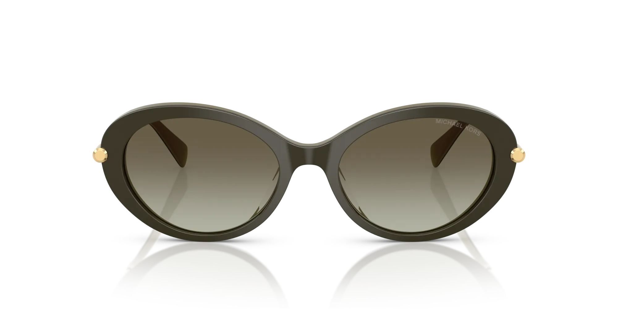 Michael Kors MK2245U ROCKAWAY 40193M Occhiali da sole Acetato Verde Verde Rotonda Normale Sfumato - immagine 3