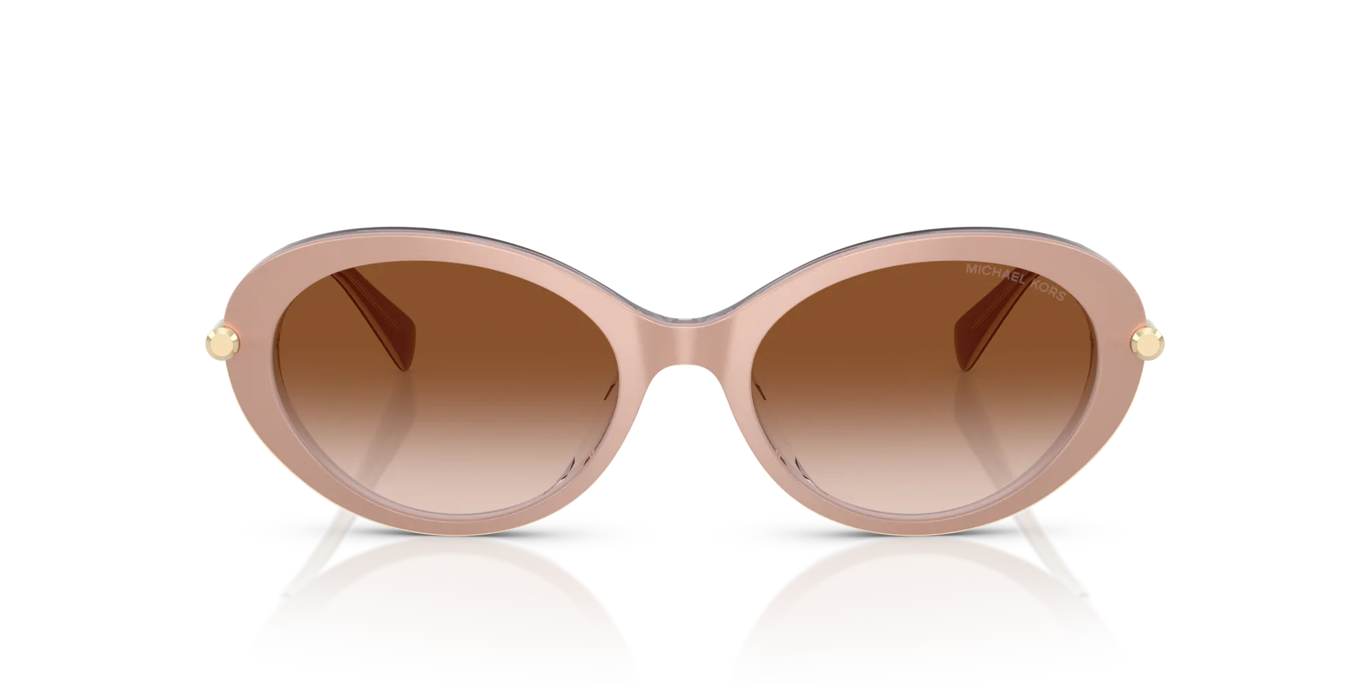 Michael Kors MK2245U ROCKAWAY 401513 Occhiali da sole Acetato Bianco Rotonda Normale Sfumato - immagine 3