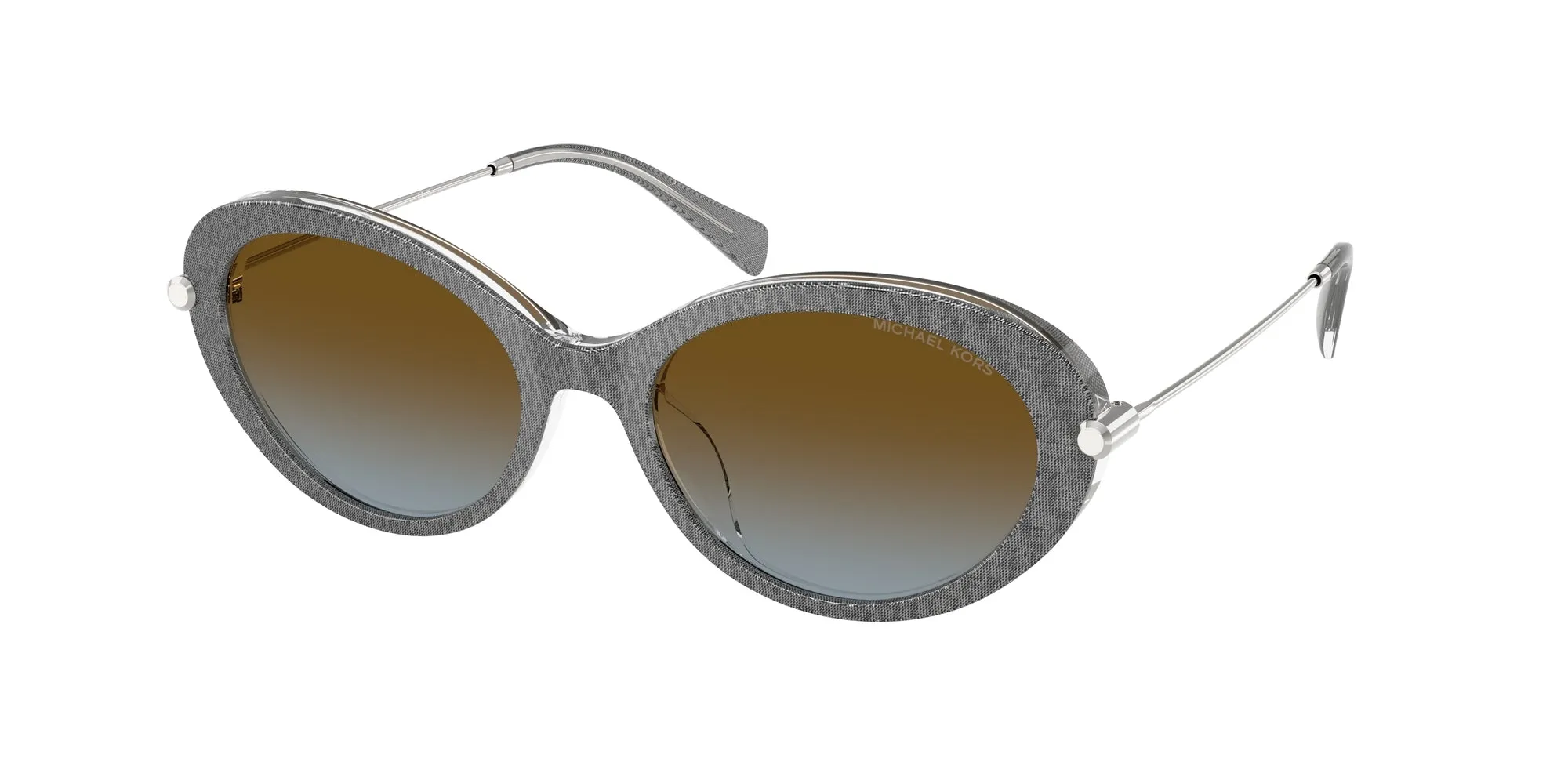 Michael Kors MK2245U ROCKAWAY 400913 Occhiali da sole Acetato Grigio Rotonda Normale Sfumato - immagine 1