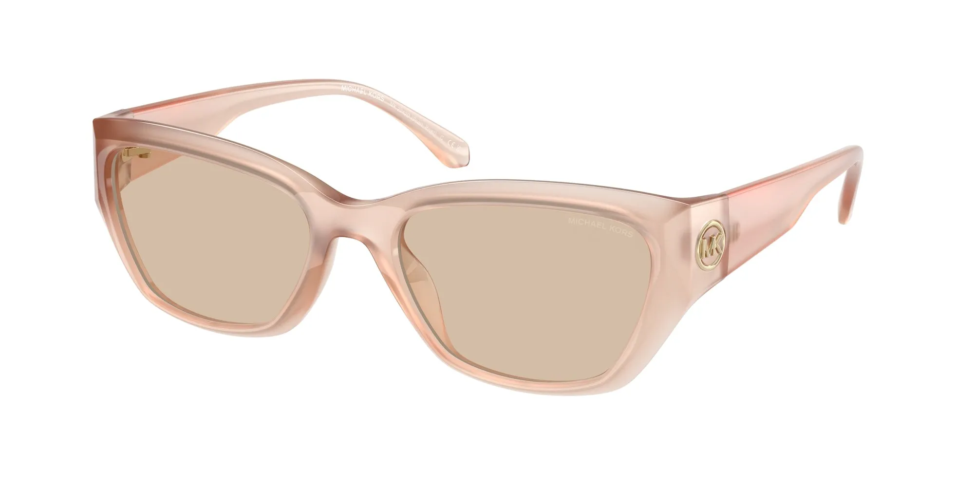 Michael Kors MK2242D PEARL RIVER 344993 Occhiali da sole Iniettato Bianco Marrone Cat Eye Normale - immagine 1