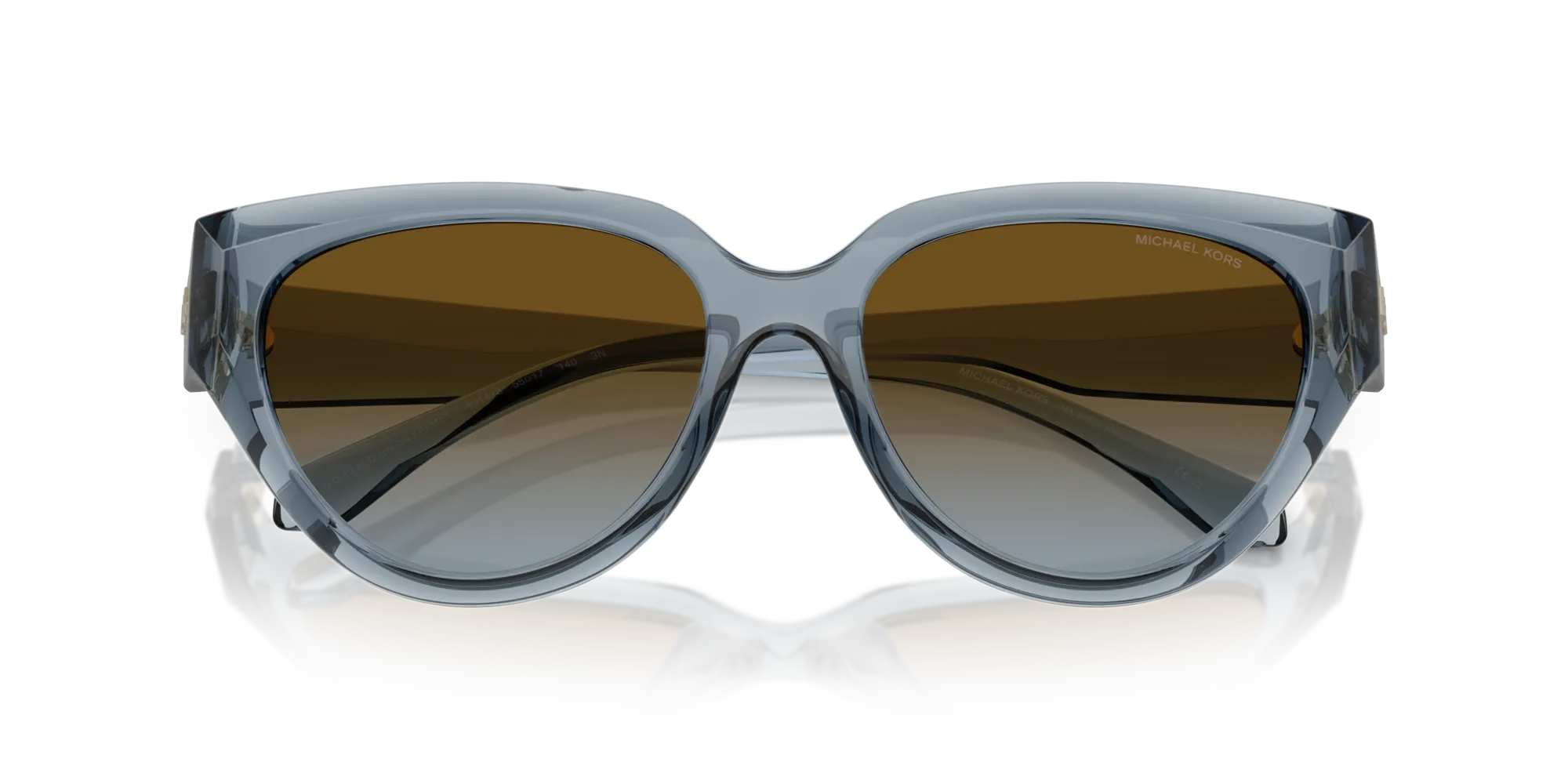 Michael Kors MK2241U BOCA RATON 401413 Occhiali da sole Iniettato Blu Cat Eye Normale Sfumato - immagine 2