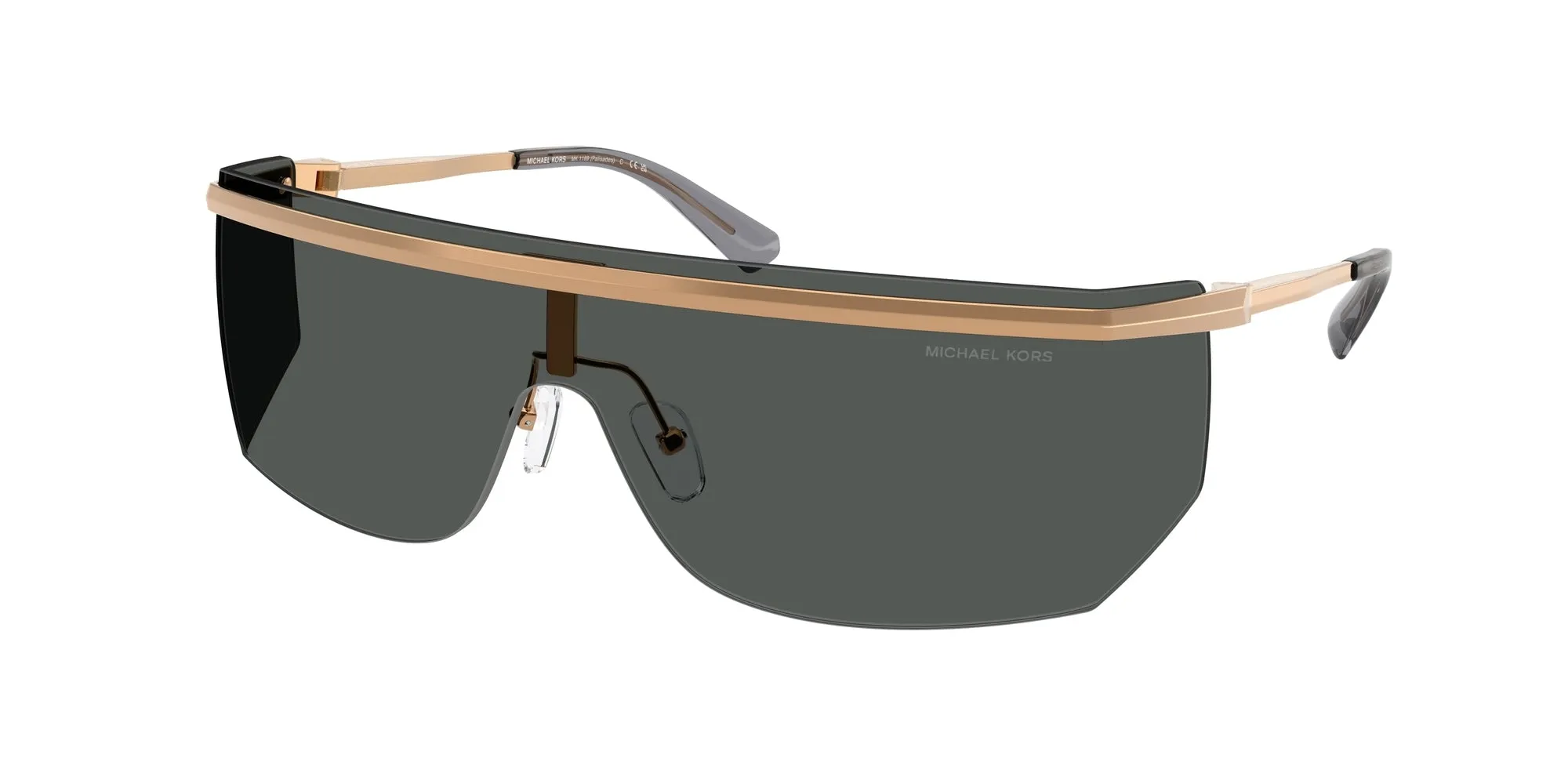 Michael Kors MK1169 PALISADES 189987 Occhiali da sole Metallo Oro Grigio Geometrica Normale - immagine 1
