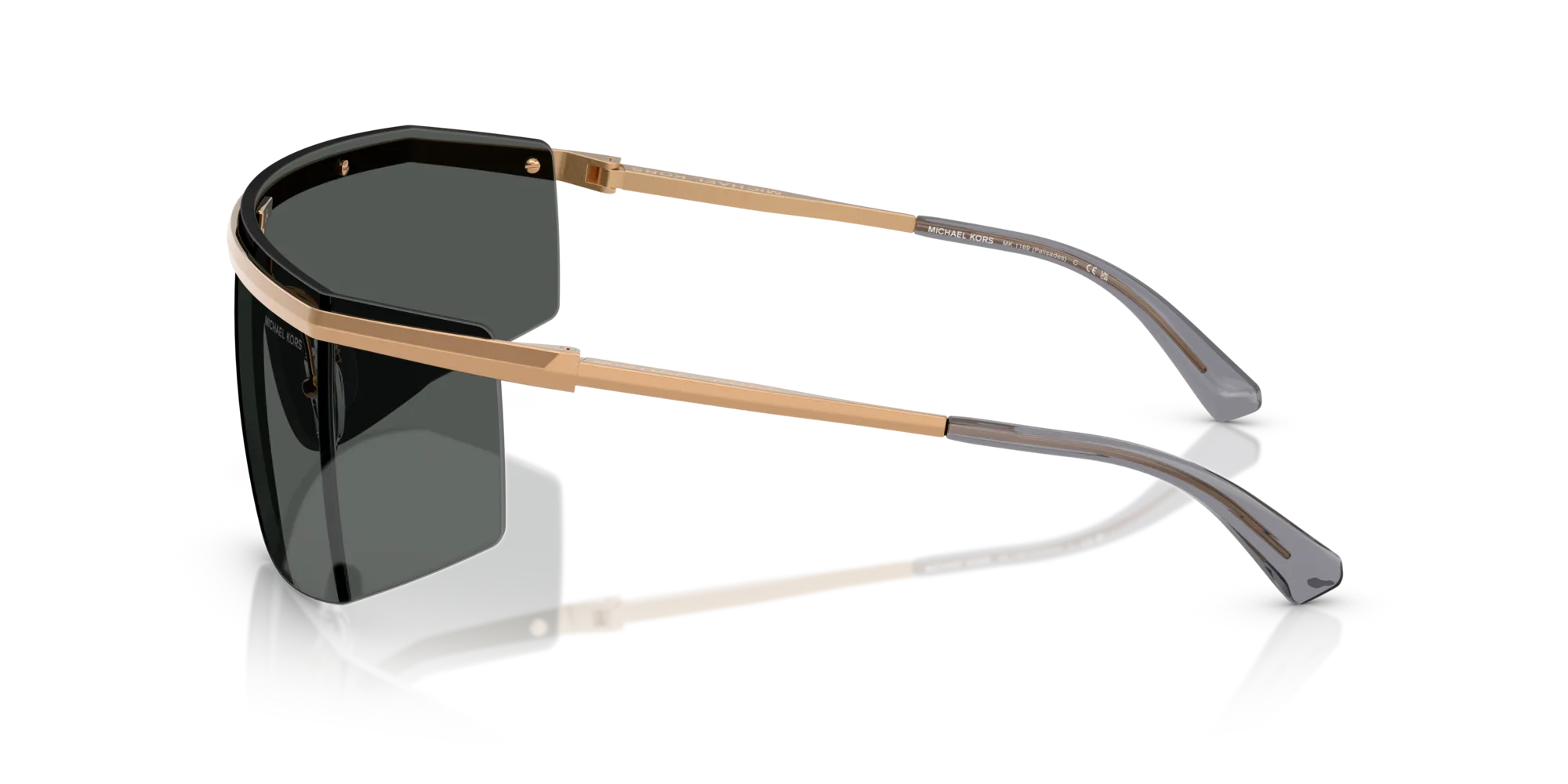 Michael Kors MK1169 PALISADES 189987 Occhiali da sole Metallo Oro Grigio Geometrica Normale - immagine 4