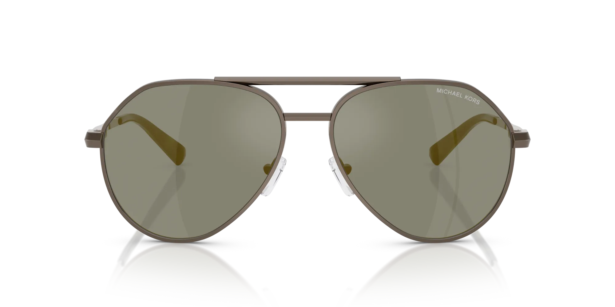 Michael Kors MK1168 BRENTWOOD 10014T Occhiali da sole Metallo Grigio Verde Pilot Normale - immagine 3