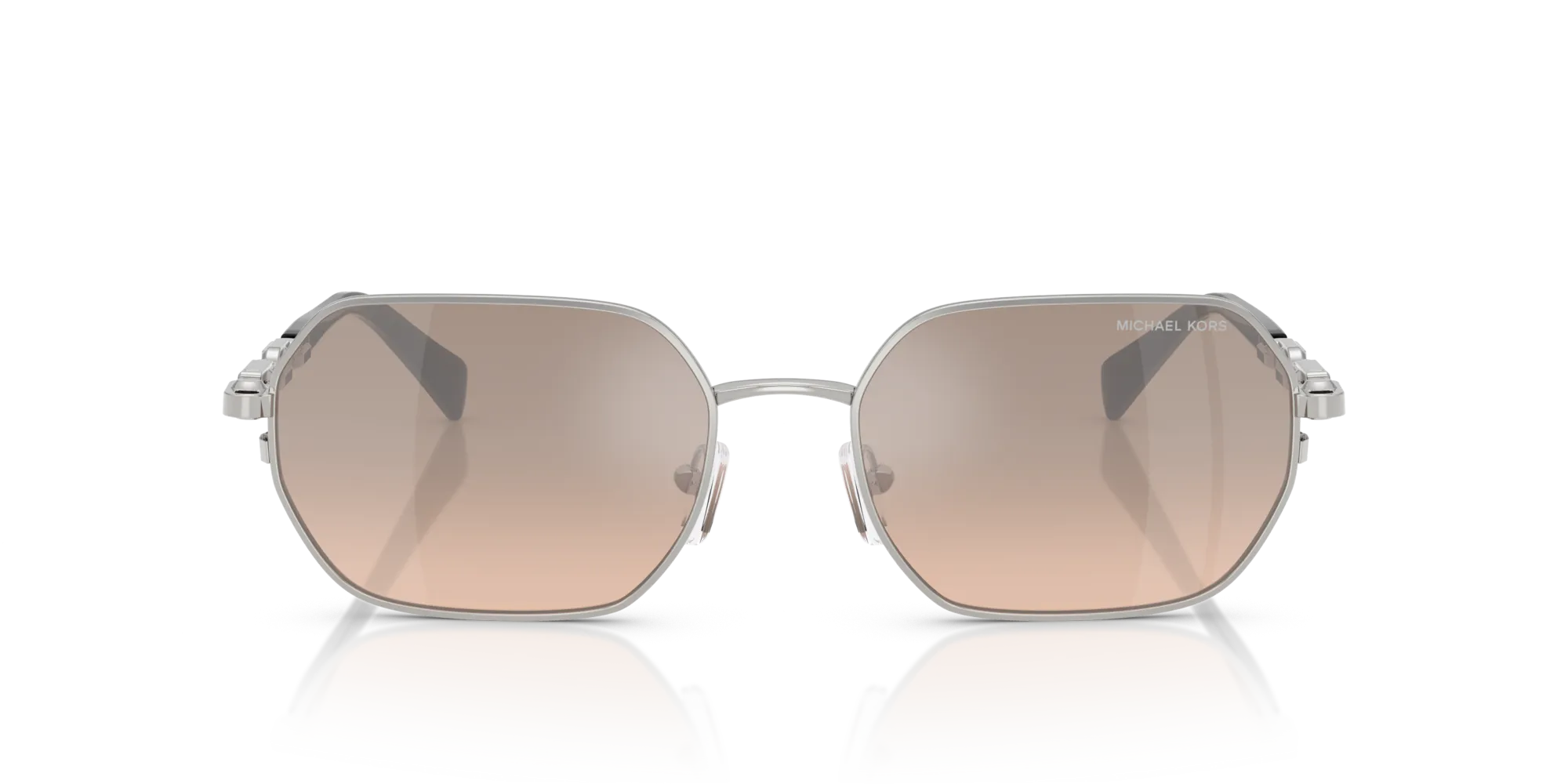 Michael Kors MK1165 SAINT MARTIN 18933D Occhiali da sole Metallo Argento Marrone Geometrica Normale Sfumato - immagine 3