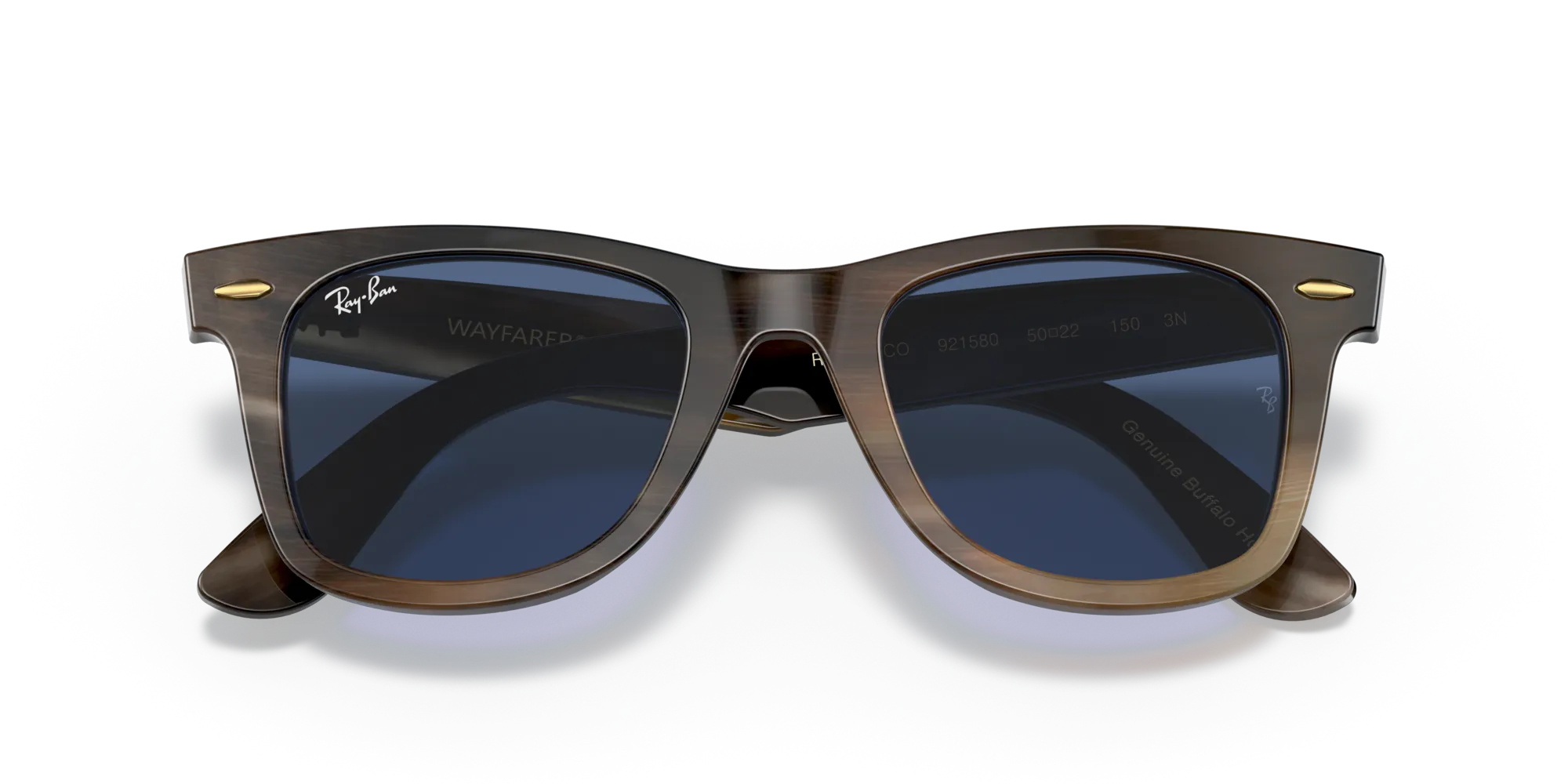 Ray - Ban RB2140CO WAYFARER 921580 Occhiali da sole Tartaruga Blu Squadrata Normale - immagine 2