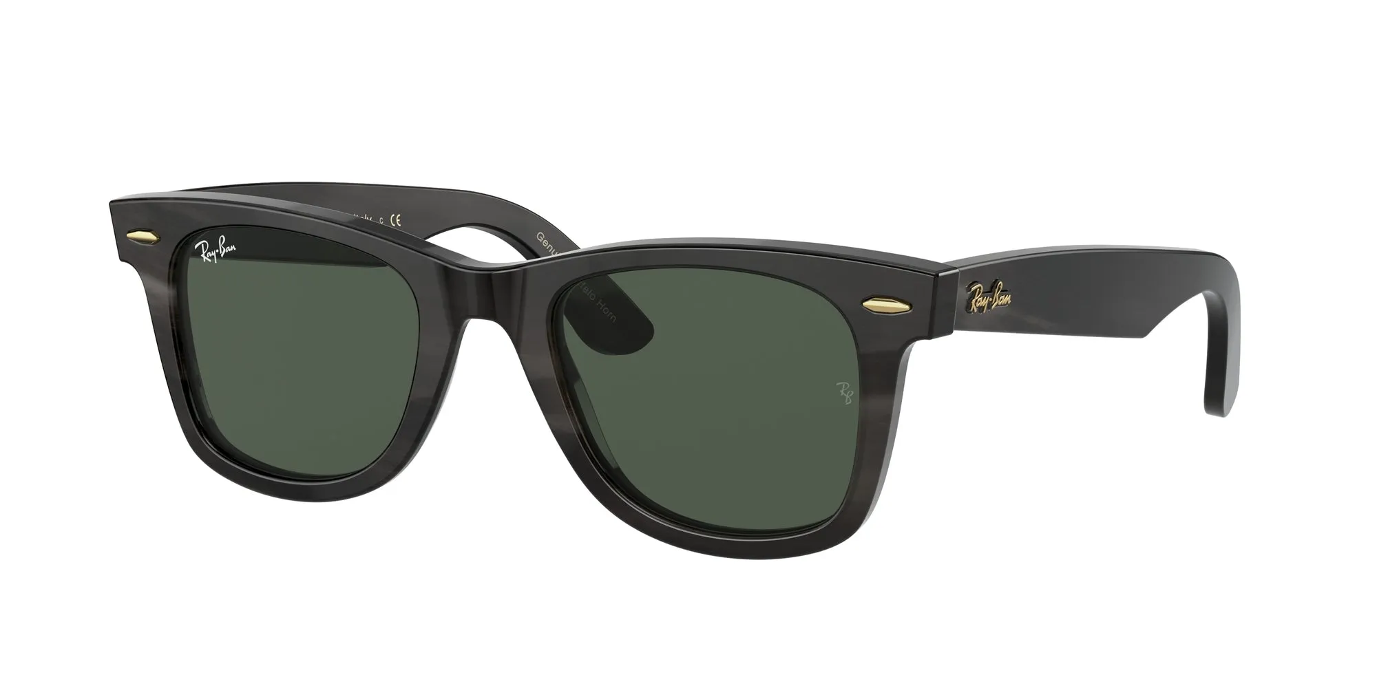 Ray - Ban RB2140CO WAYFARER 921471 Occhiali da sole Marrone Verde G15 Squadrata Normale - immagine 1