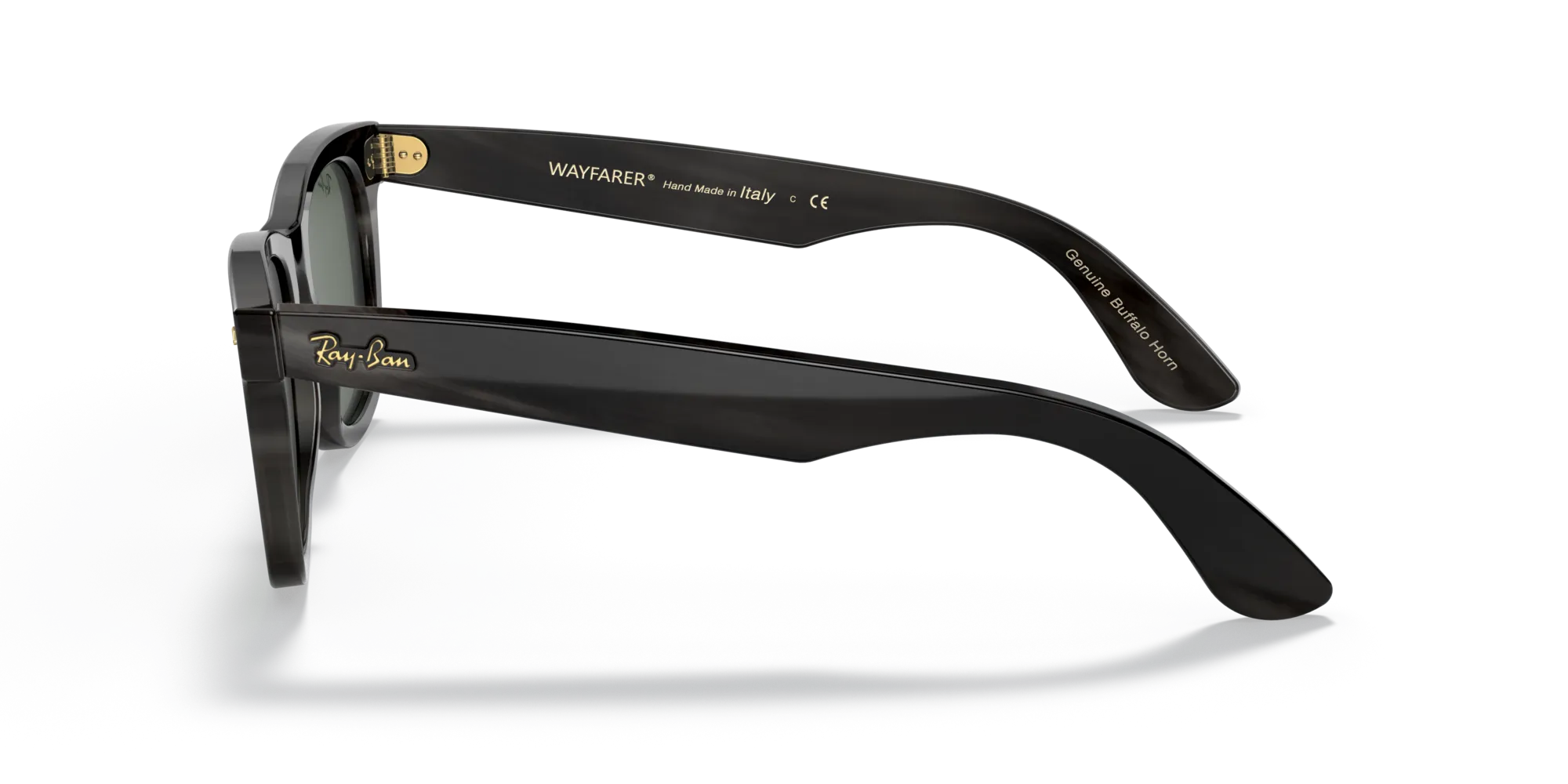 Ray - Ban RB2140CO WAYFARER 921471 Occhiali da sole Marrone Verde G15 Squadrata Normale - immagine 4