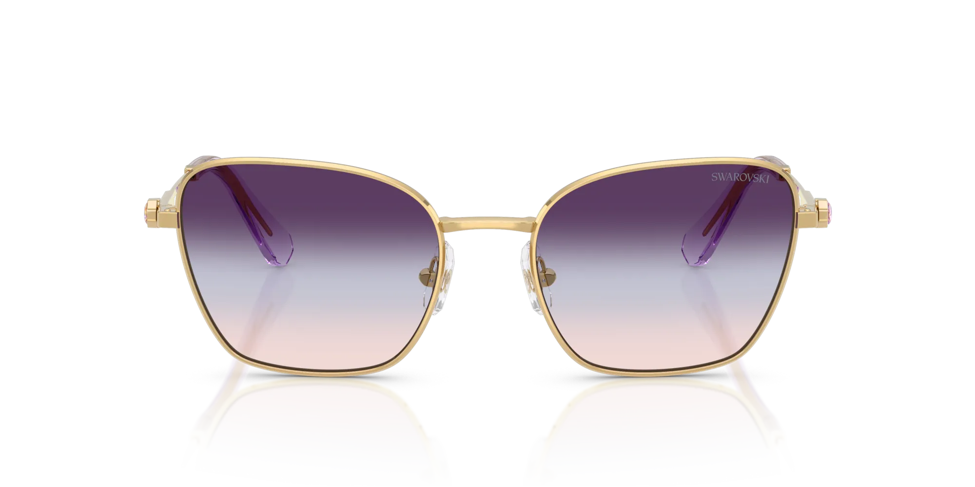 Swarovski SK7029 4036U7 Occhiali da sole Metallo Oro Pilot Normale Sfumato - immagine 3