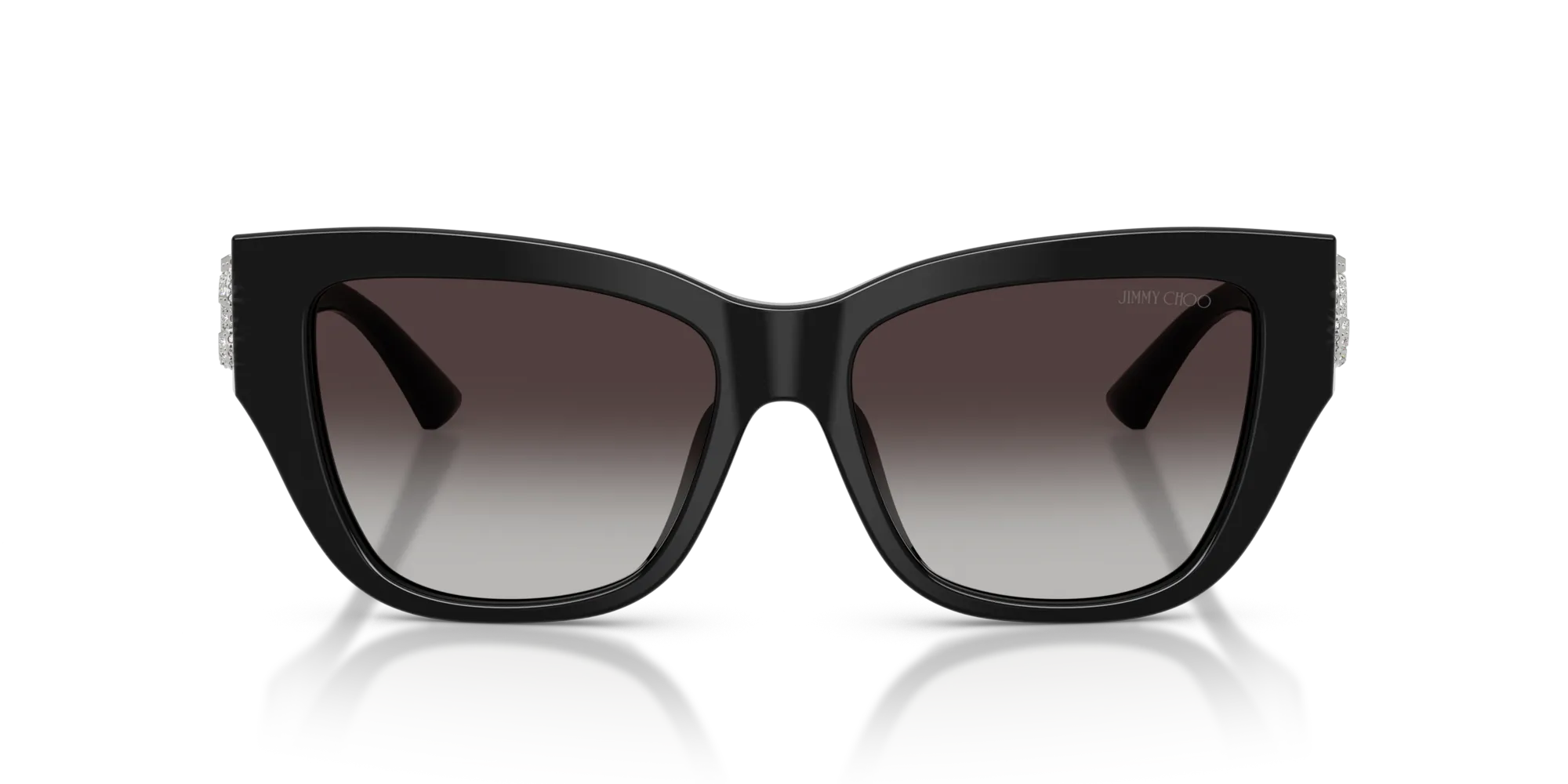 Jimmy Choo JC5039BU 50008G Occhiali da sole Acetato Nero Pillow Normale Sfumato - immagine 3