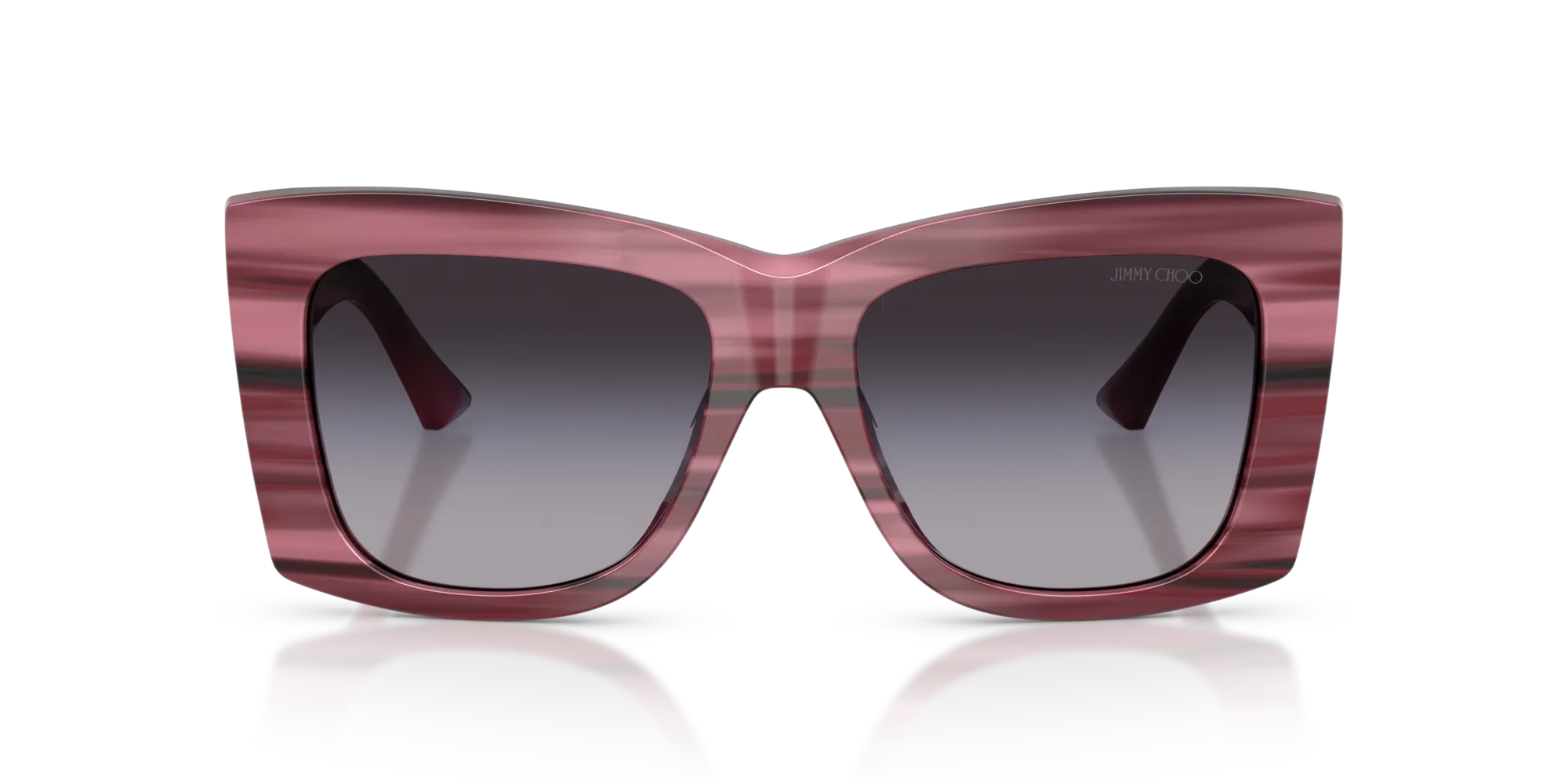 Jimmy Choo JC5036B 50648G Occhiali da sole Acetato Viola Squadrata Normale Sfumato - immagine 3