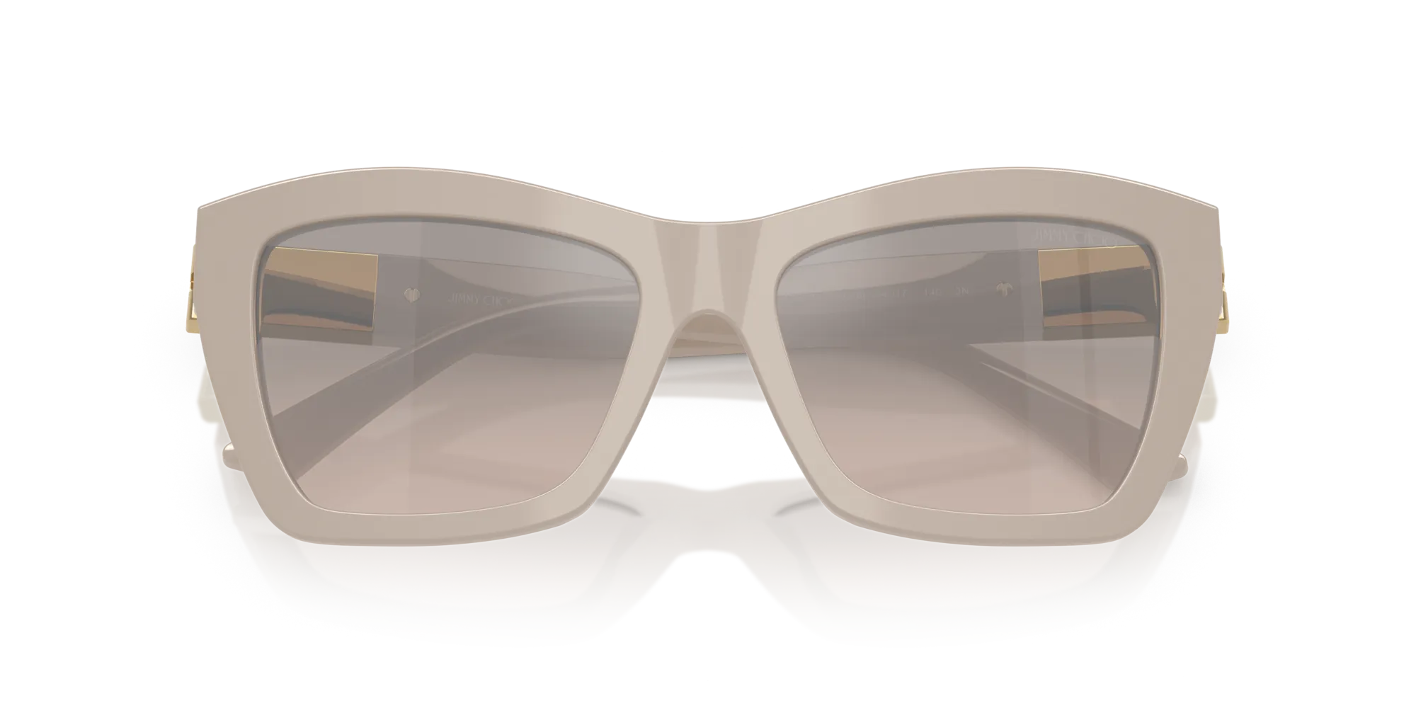 Jimmy Choo JC5031 50336I Occhiali da sole Acetato Grigio Marrone Cat Eye Normale Sfumato - immagine 2