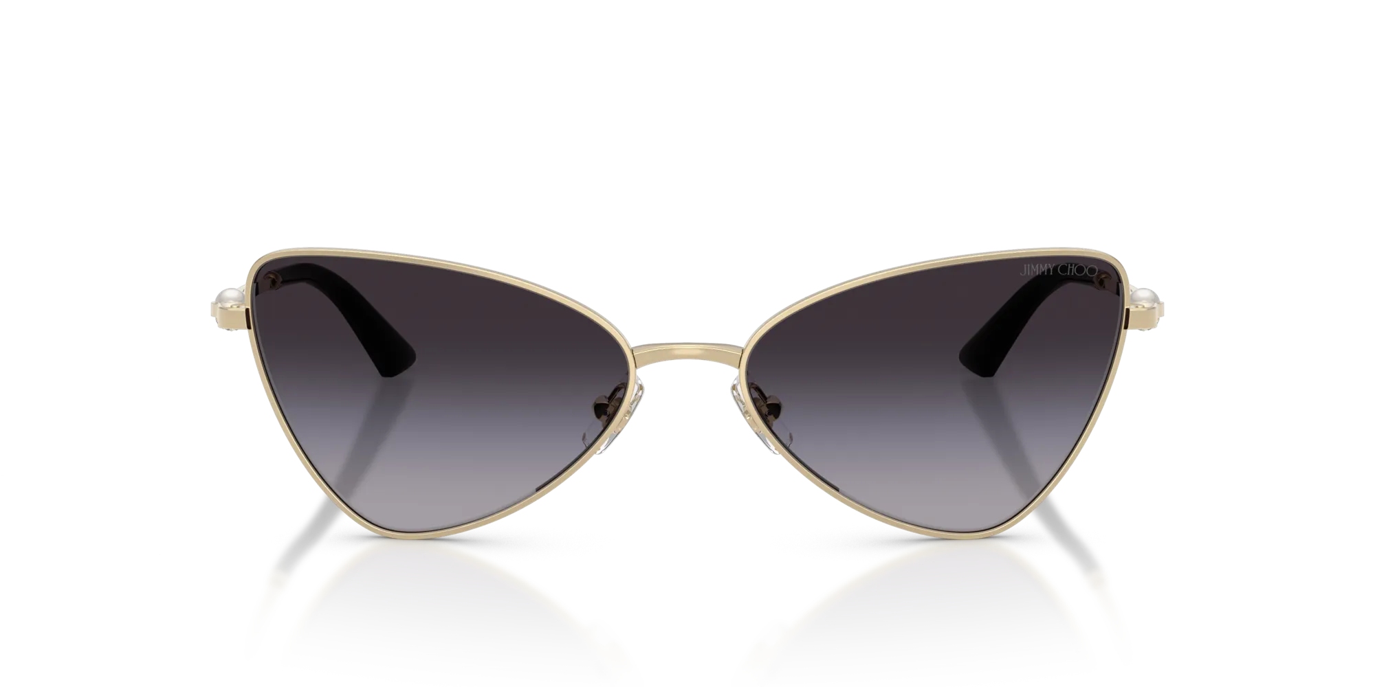 Jimmy Choo JC4015HB 30068G Occhiali da sole Metallo Oro Cat Eye Normale Sfumato - immagine 3