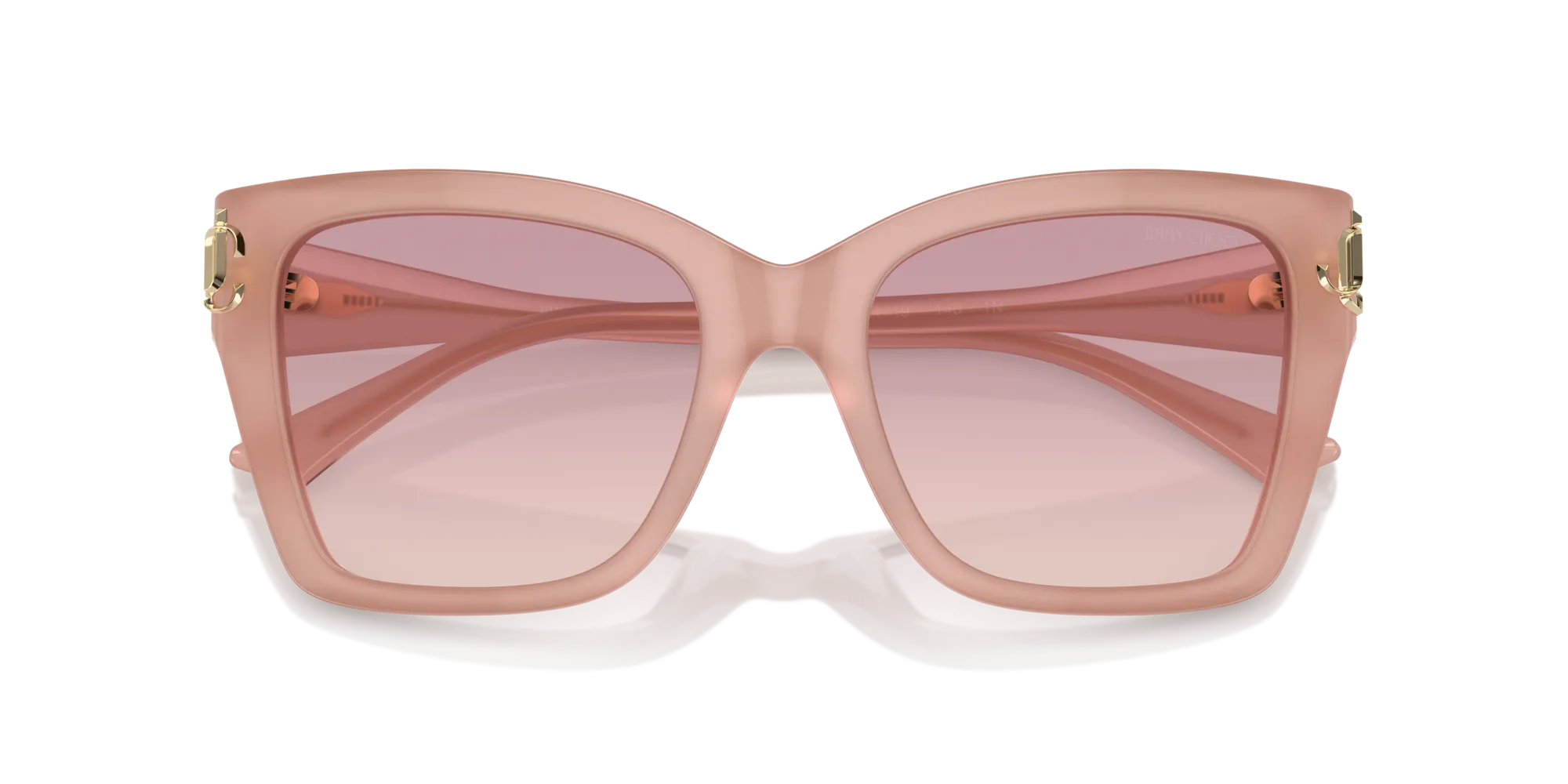Jimmy Choo JC5012 502768 Occhiali da sole Acetato Rosa Marrone Squadrata Normale Sfumato - immagine 3