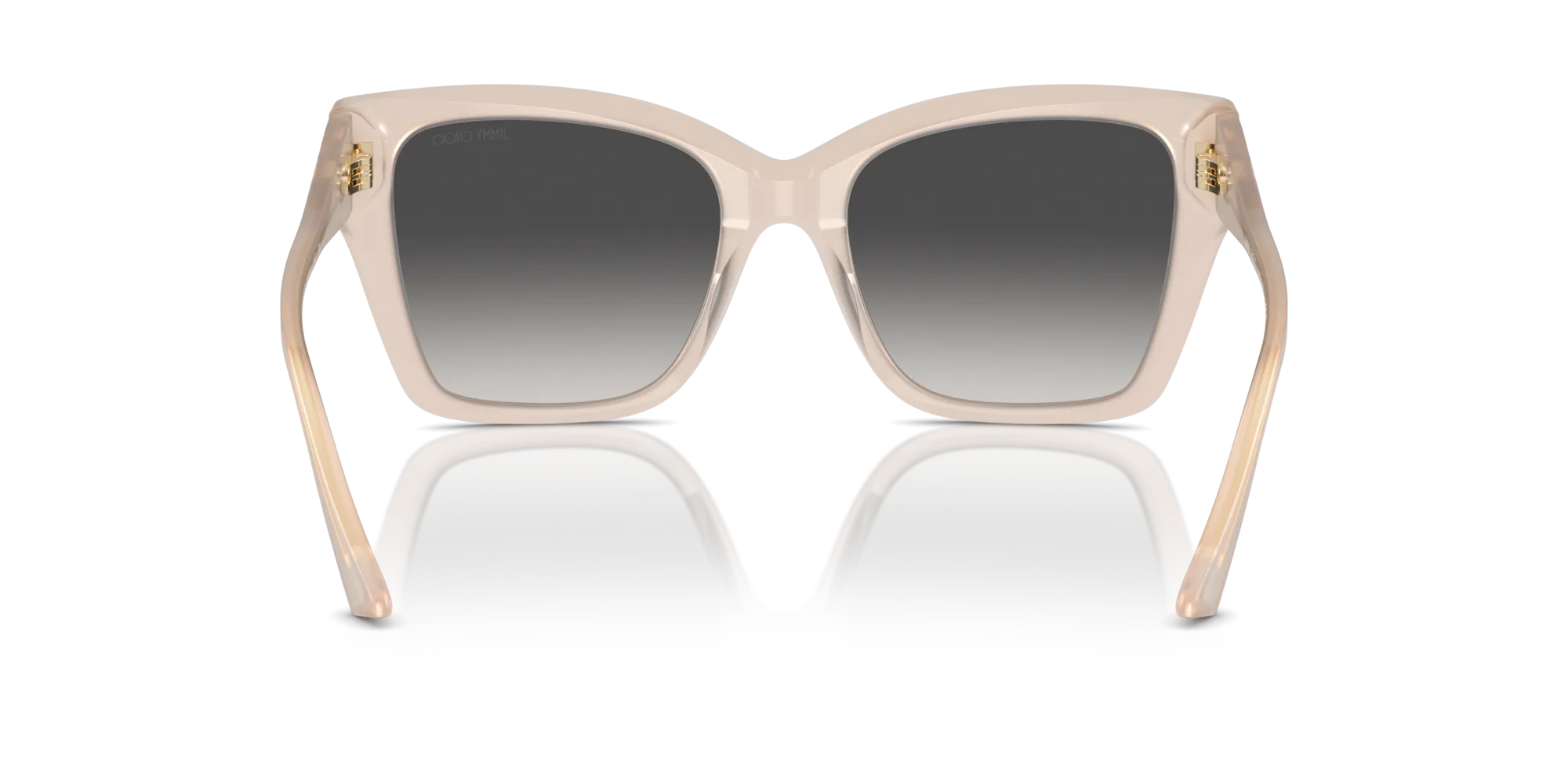 Jimmy Choo JC5012 50258G Occhiali da sole Acetato Beige Grigio Squadrata Normale Sfumato - immagine 2