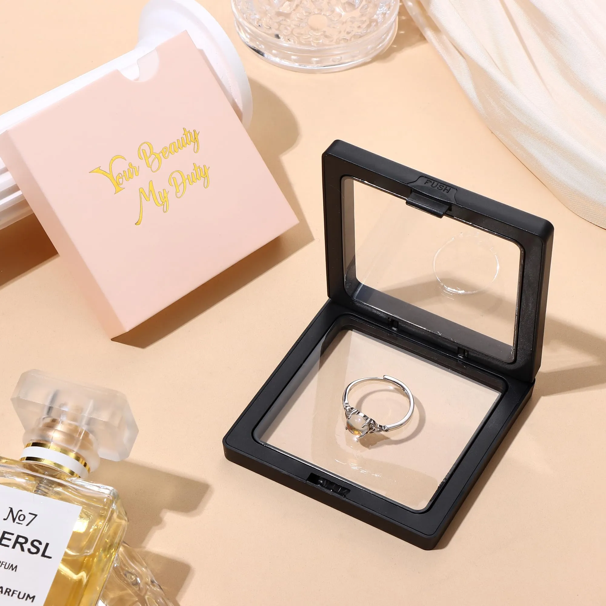 Milacolato Argento 925 Anello Regolabile per Donna - Pietre di Luna CZ con Triangolo Celtico Vintage, Cuore Ovale Rotondo Gioielli - immagine 5