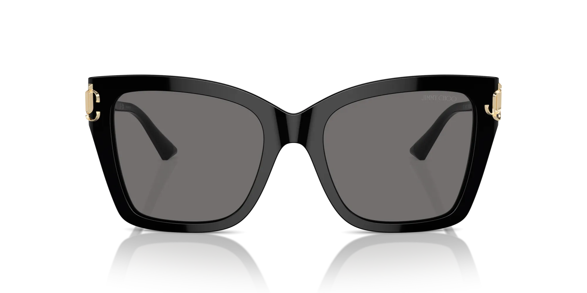 Jimmy Choo JC5012 500081 Occhiali da sole Acetato Nero Grigio Squadrata Polarizzata - immagine 4