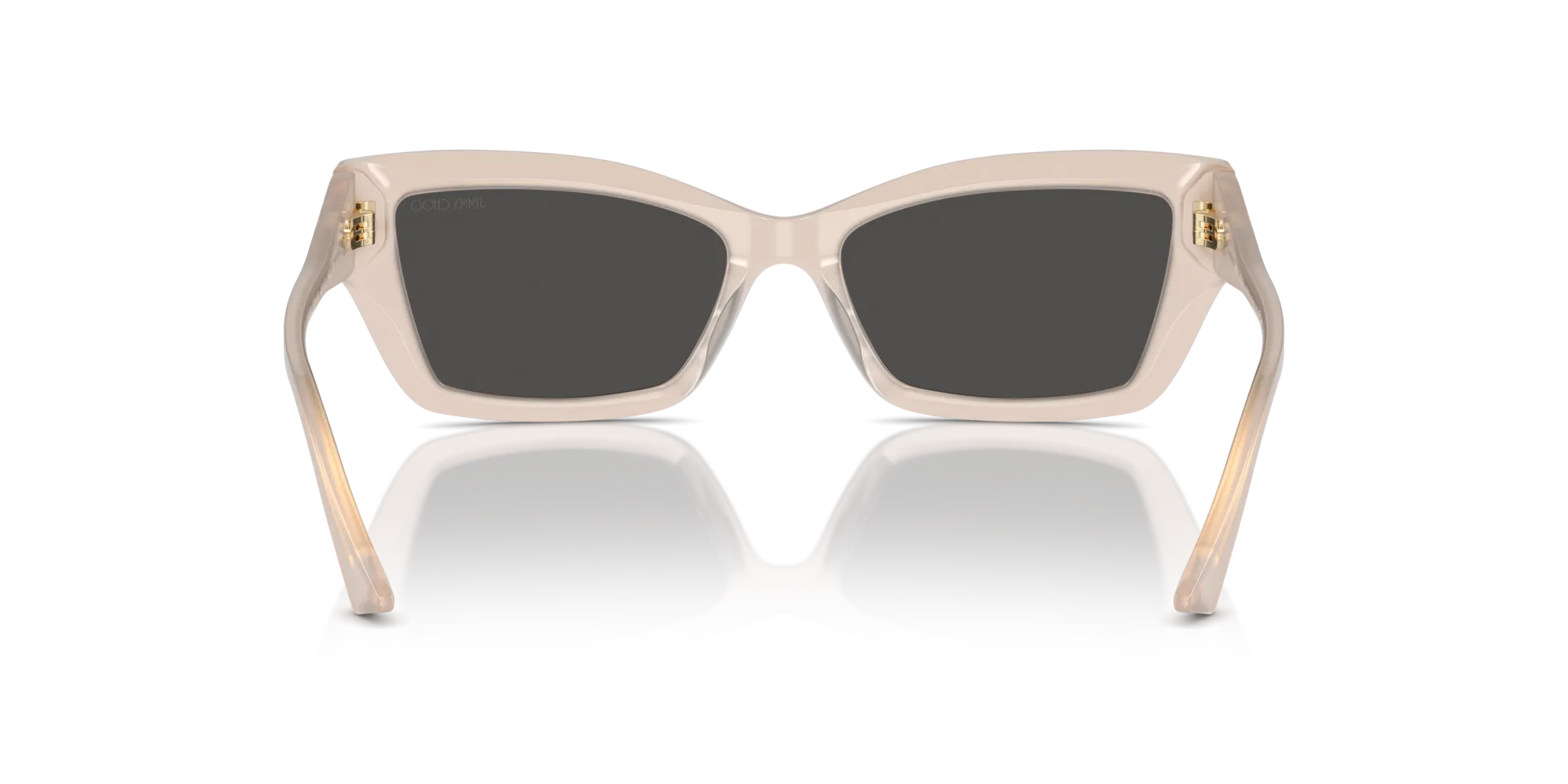 Jimmy Choo JC5011U 502587 Occhiali da sole Acetato Beige Grigio Cat Eye Normale - immagine 2