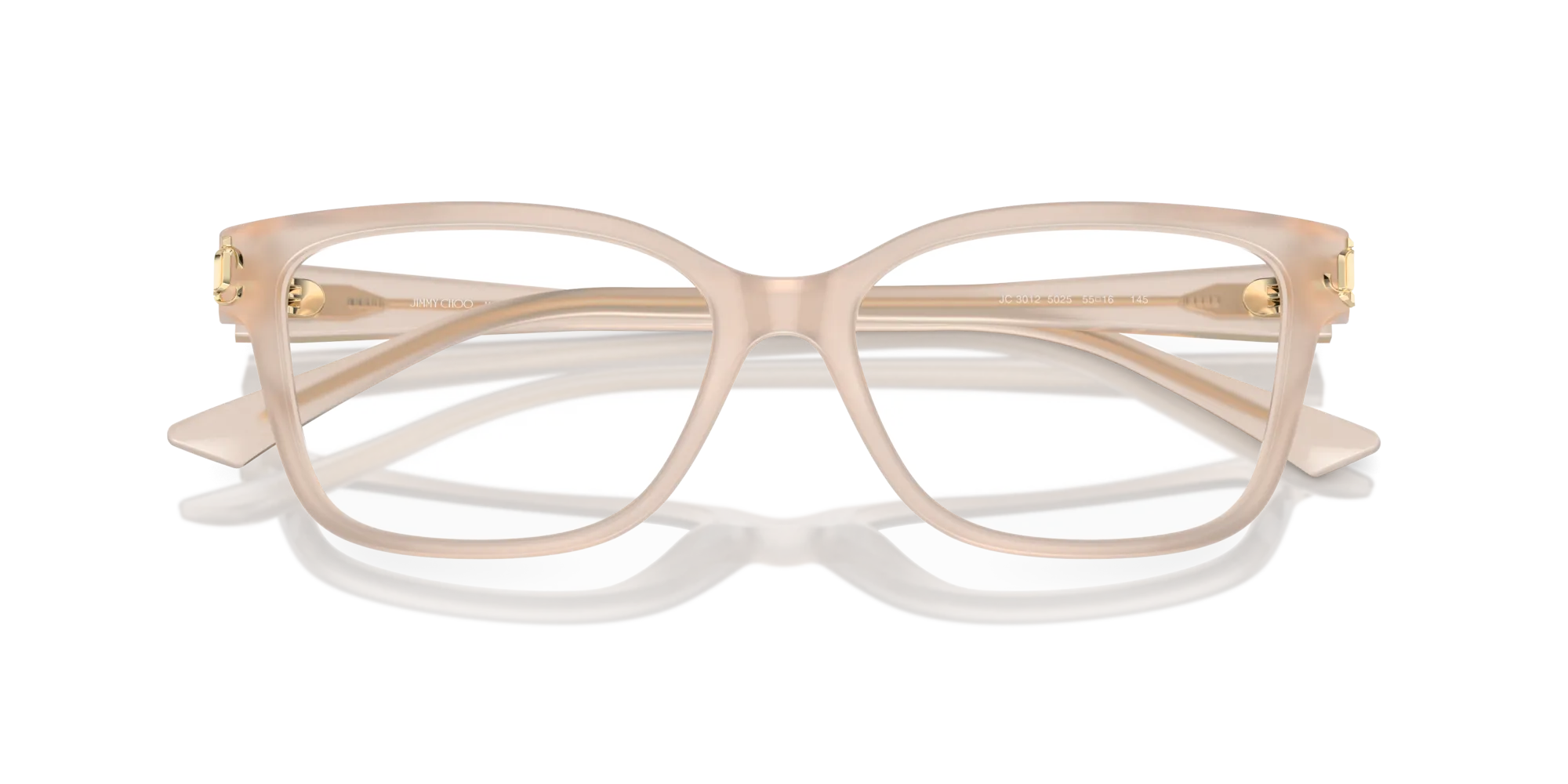 Jimmy Choo JC3012 5025 Montature da vista Acetato Beige Pillow - immagine 2