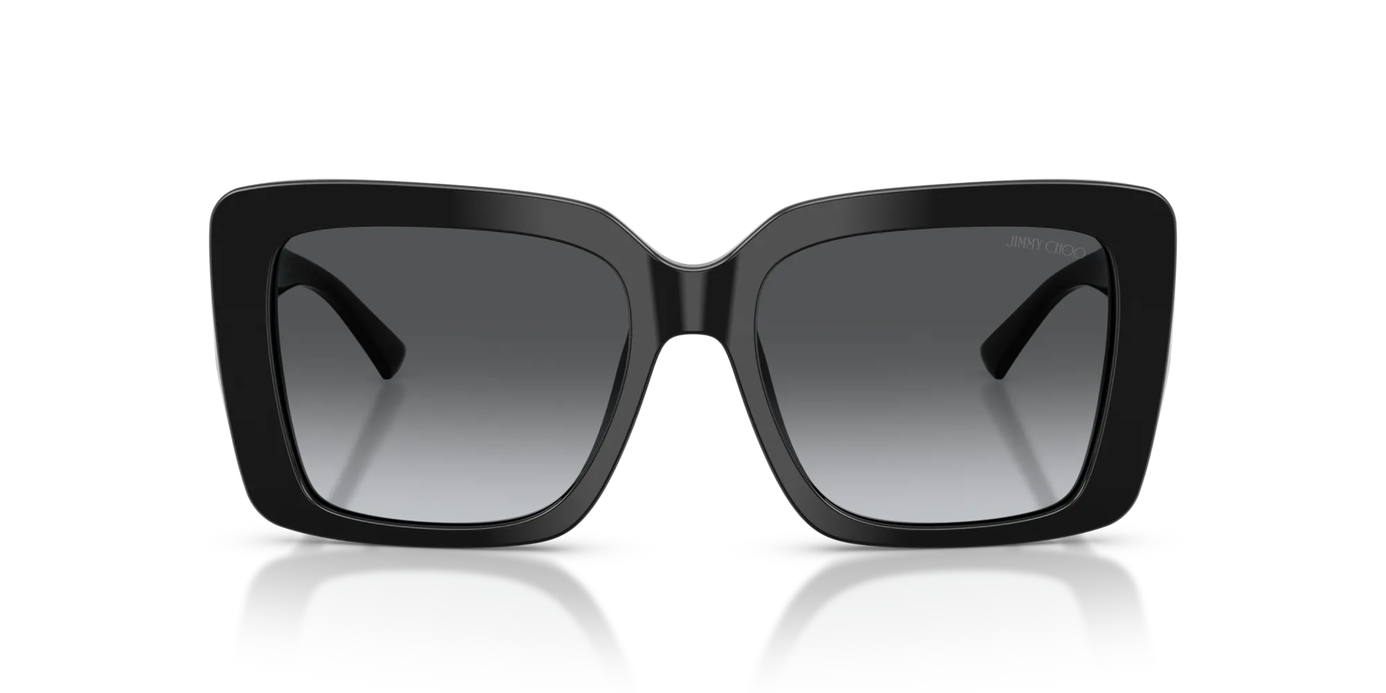 Jimmy Choo JC5042 5000T3 Occhiali da sole Acetato Nero [""] Squadrata Polarizzata Sfumato - immagine 3