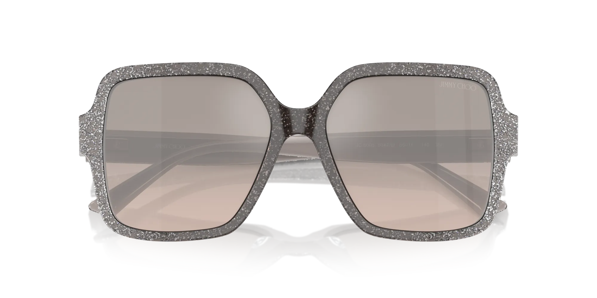Jimmy Choo JC5005 50426I Occhiali da sole Acetato Marrone Marrone Squadrata Normale Sfumato - immagine 2