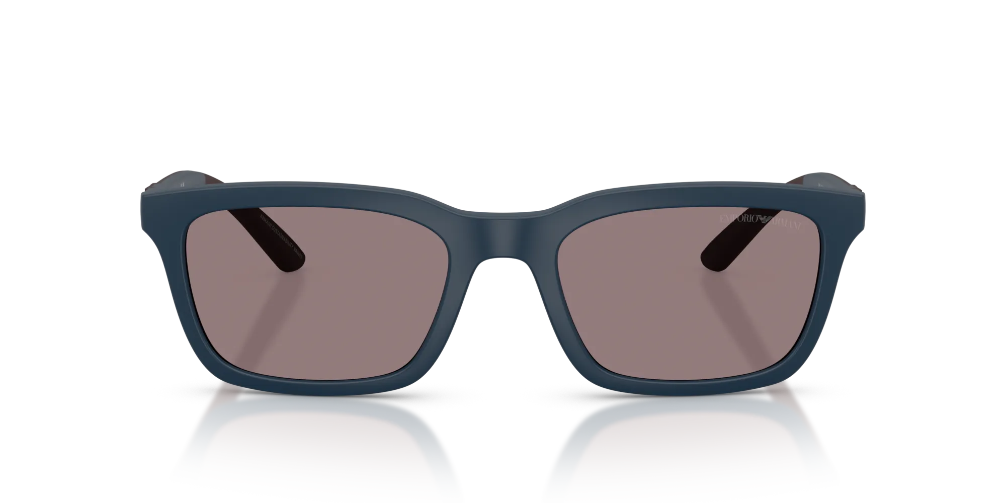 Emporio Armani EA4249U 62607N Occhiali da sole Iniettato Blu Squadrata Normale - immagine 3