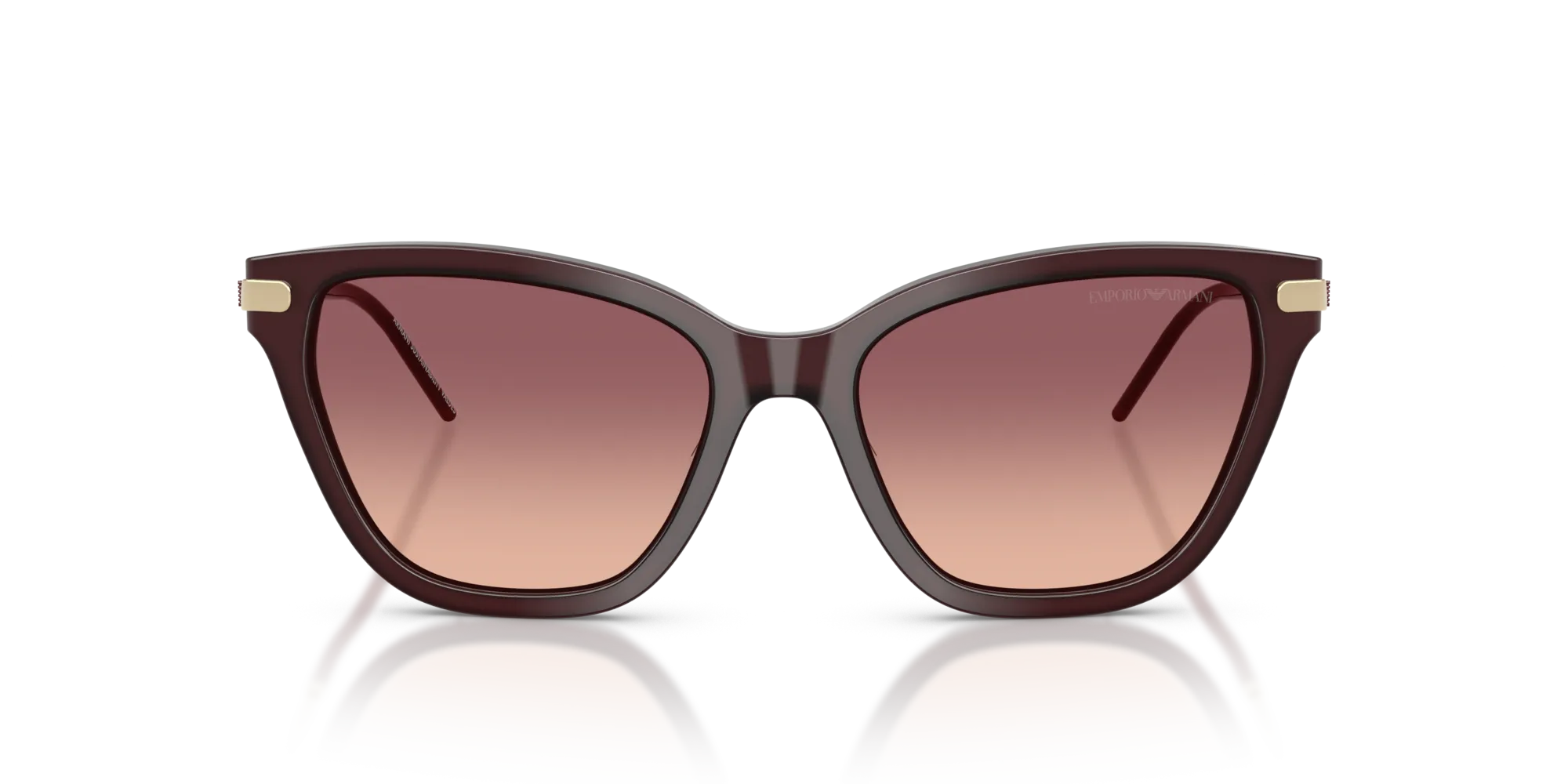 Emporio Armani EA4251 62658D Occhiali da sole Acetato Bordeaux Rosa Cat Eye Normale Sfumato - immagine 3