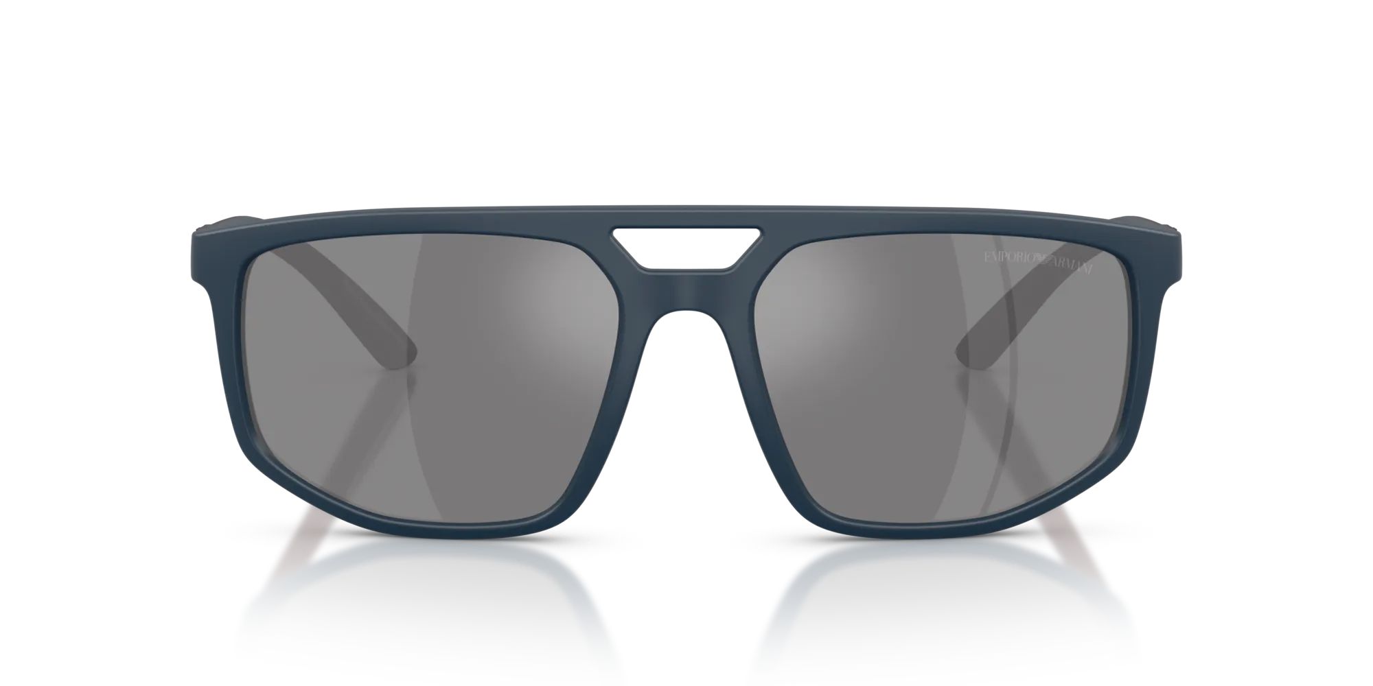 Emporio Armani EA4248U 62606G Occhiali da sole Iniettato Blu Grigio Pilot Specchiate - immagine 3