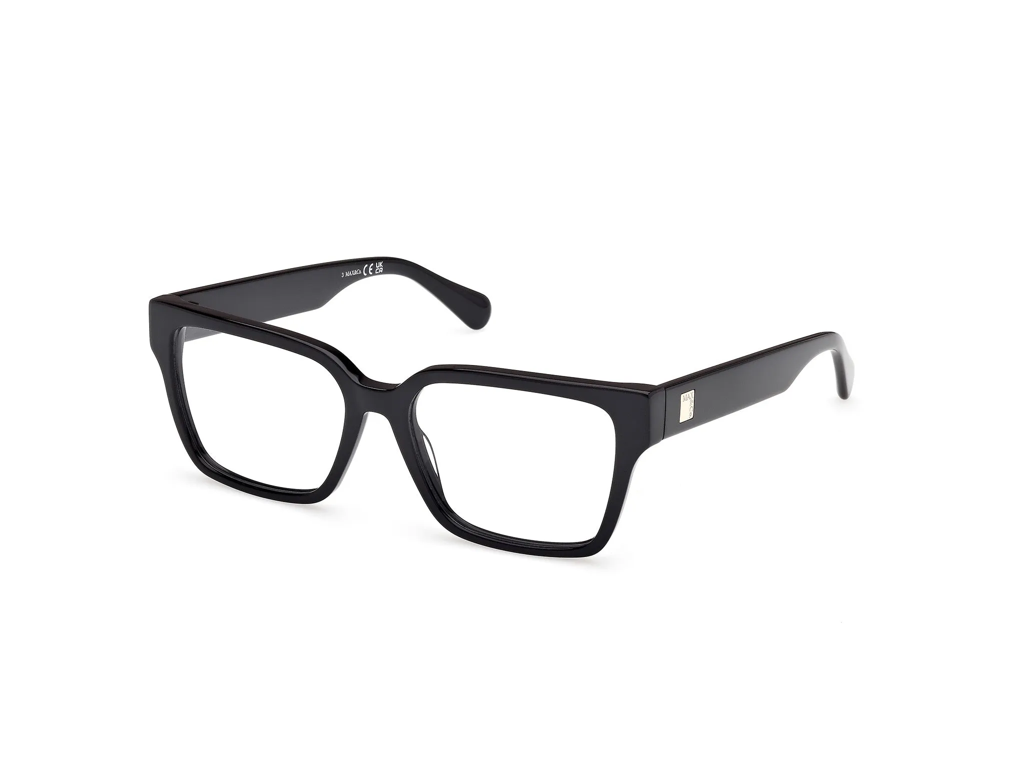 MAX&Co MO5179 1 Montature da vista Acetato Nero Squadrata Normale - immagine 1