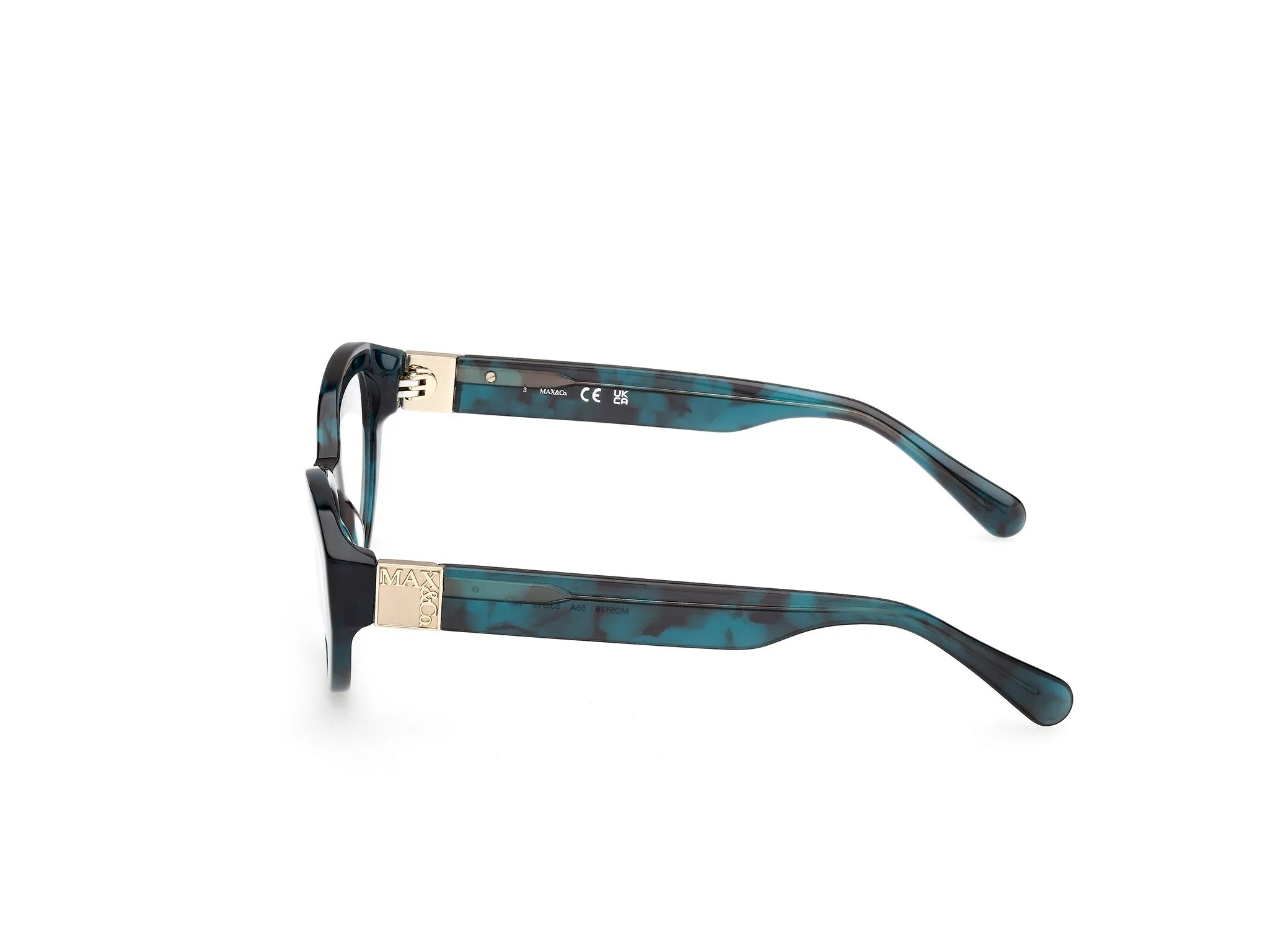 MAX&Co MO5176 55A Montature da vista Acetato Havana Cat Eye Normale - immagine 3