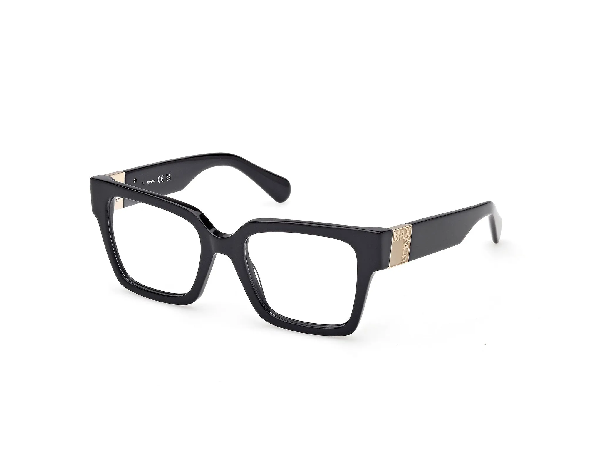 MAX&Co MO5175 1 Montature da vista Acetato Nero Squadrata Normale - immagine 1