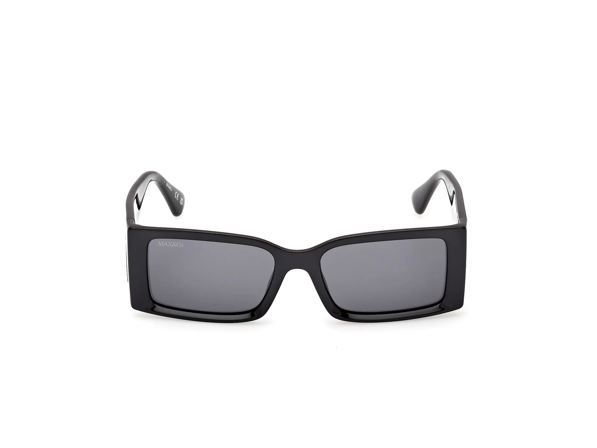 MAX&Co MO0130 01A Occhiali da sole Iniettato Nero Fumo Squadrata Normale - immagine 2