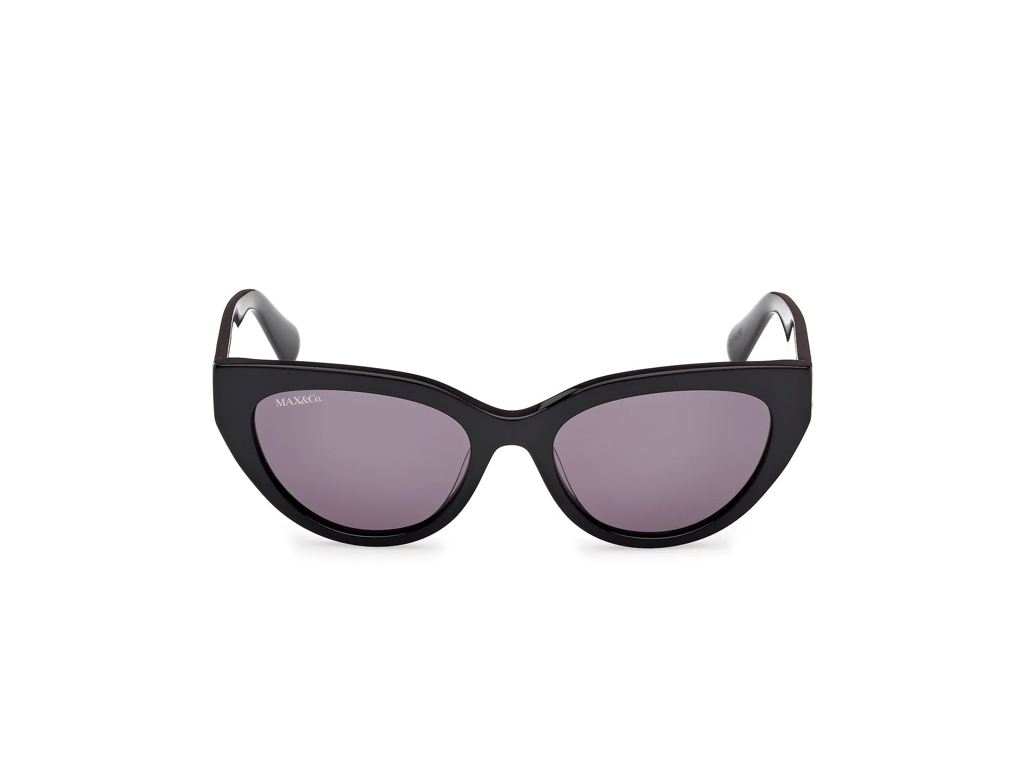 MAX&Co MO0127 01A Occhiali da sole Acetato Nero Fumo Cat Eye Normale - immagine 2
