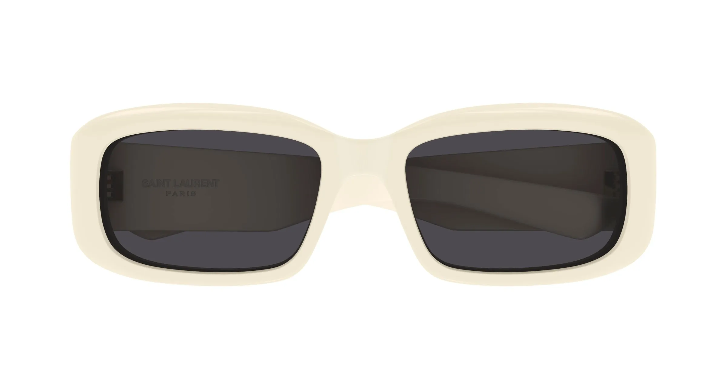 SAINT LAURENT SL 809 005 Occhiali da sole Acetato Avorio Nero Squadrata - immagine 2